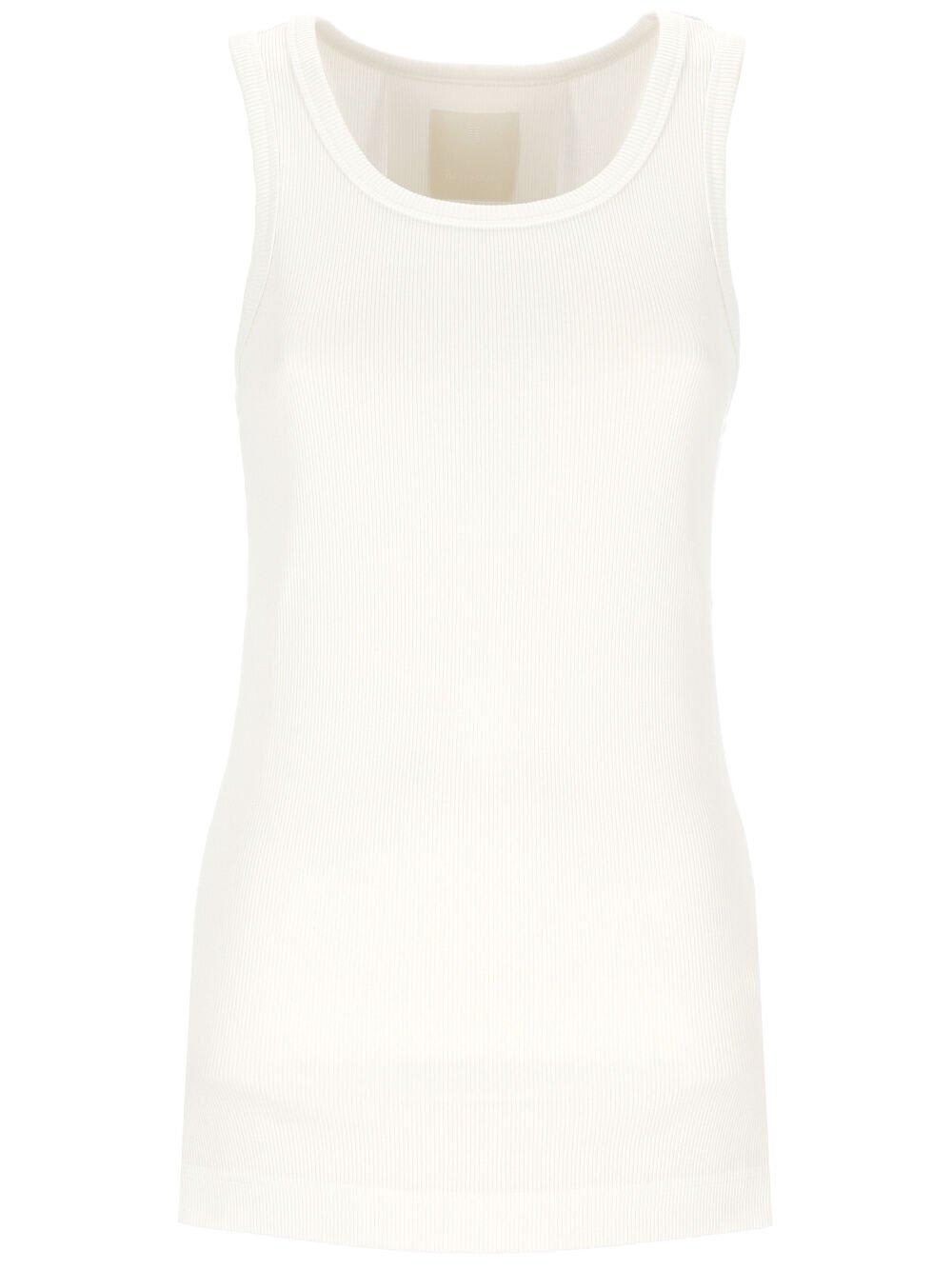 【送料&関税込】Givenchy White Stretch Cotton Tank Top Givenchy White Stretch Cotton Tank Top | italist