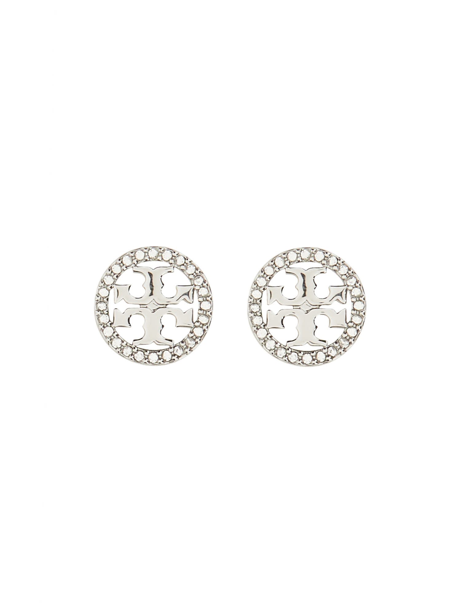 【送料&関税込】Tory Burch Circle-stud Crystal Logo Earrings Tory Burch Circle-stud Crystal Logo Earrings | italist