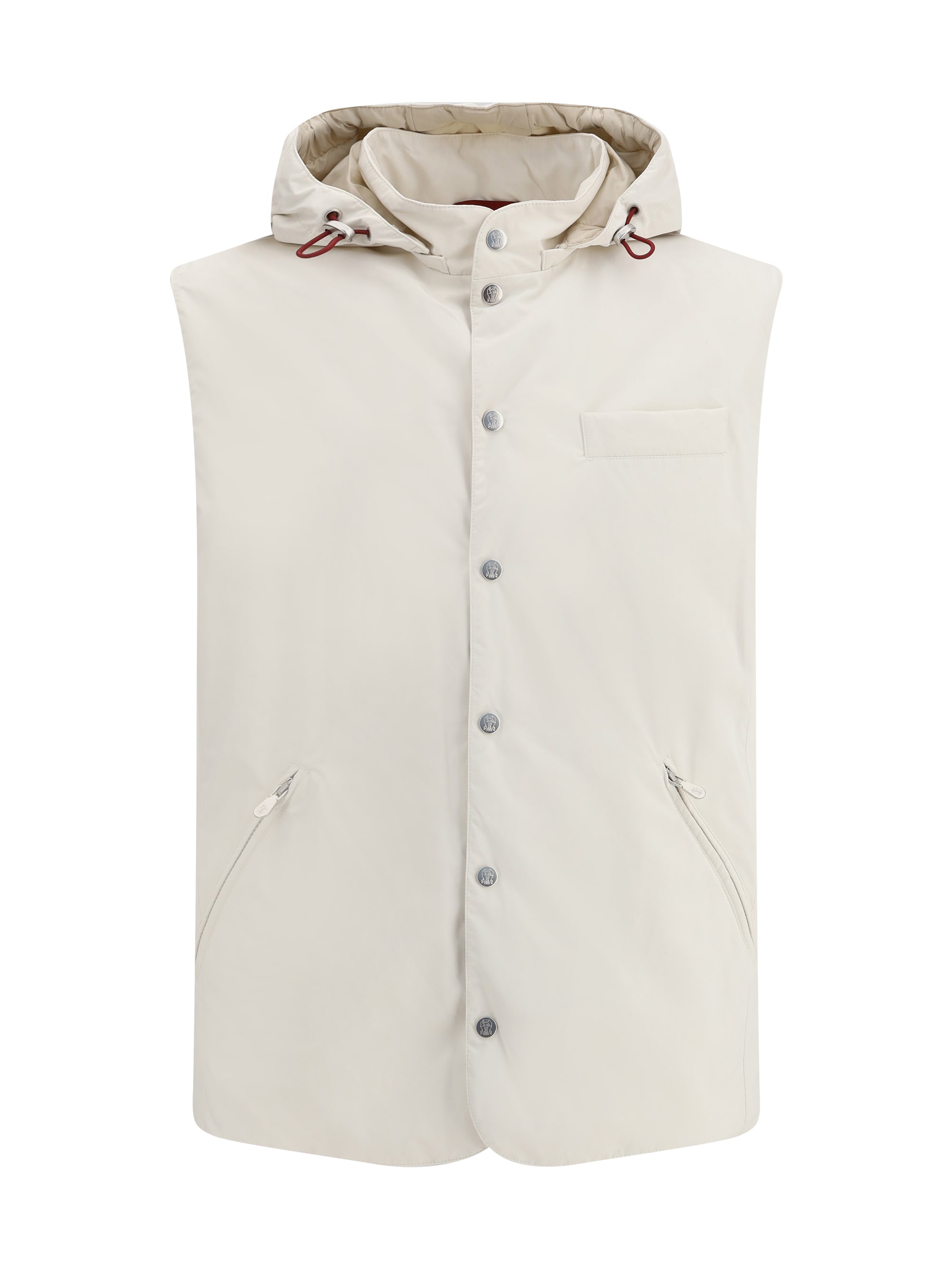 ベスト・ジレ BRUNELLO CUCINELLI Water-repellent microfiber vest with The Brunello Cucinelli Water-repellent Microfiber Vest | italist