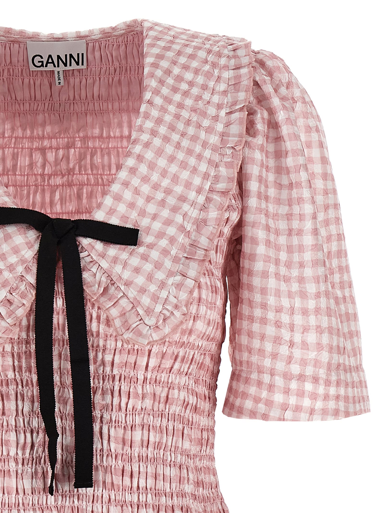 Ganni 'pink Check' Dress | italist