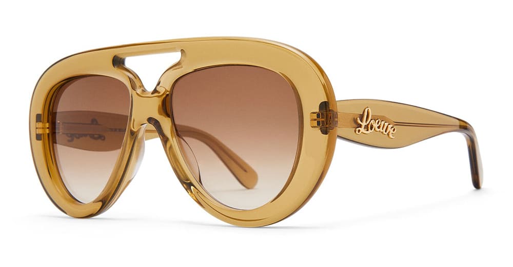 Loewe Lw40144u - Transparent Olive Sunglasses | italist