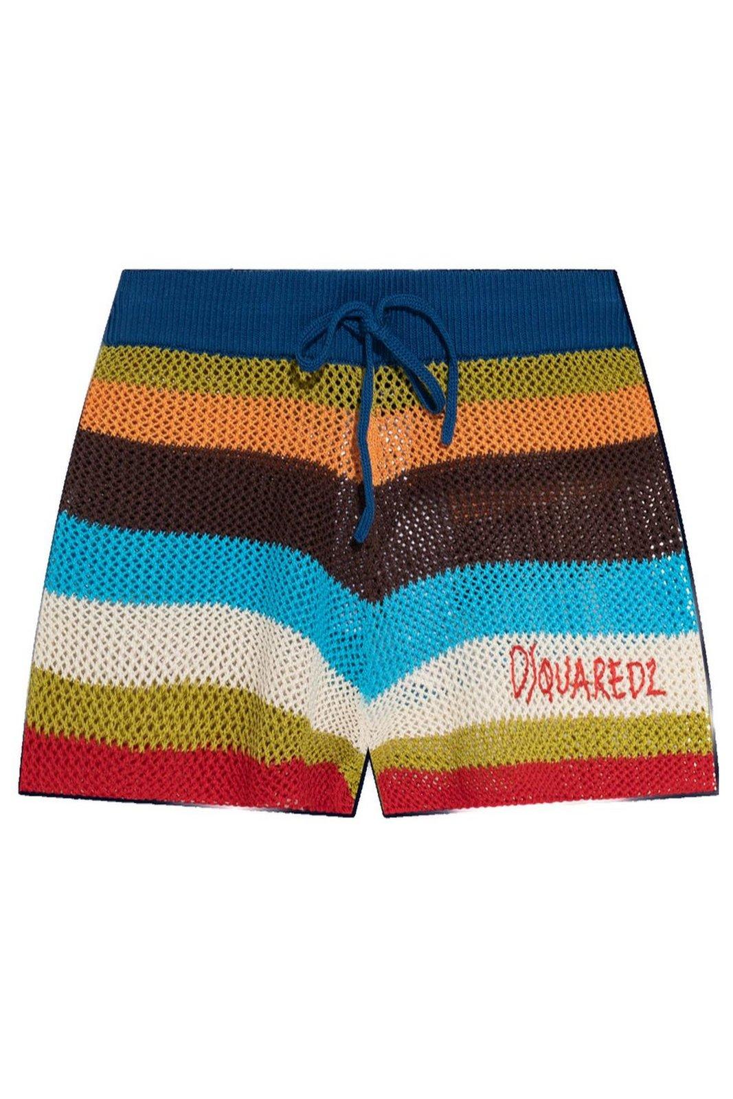【送料&関税込】Dsquared2 Summer Lovers Knitted Shorts Summer Lovers Knit Shorts