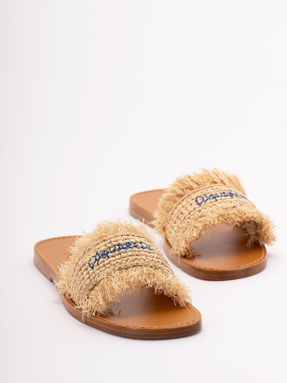 サンダル・ミュール Dsquared2 Frayed Slide Sandals Dsquared2 Frayed Slide Sandals | italist