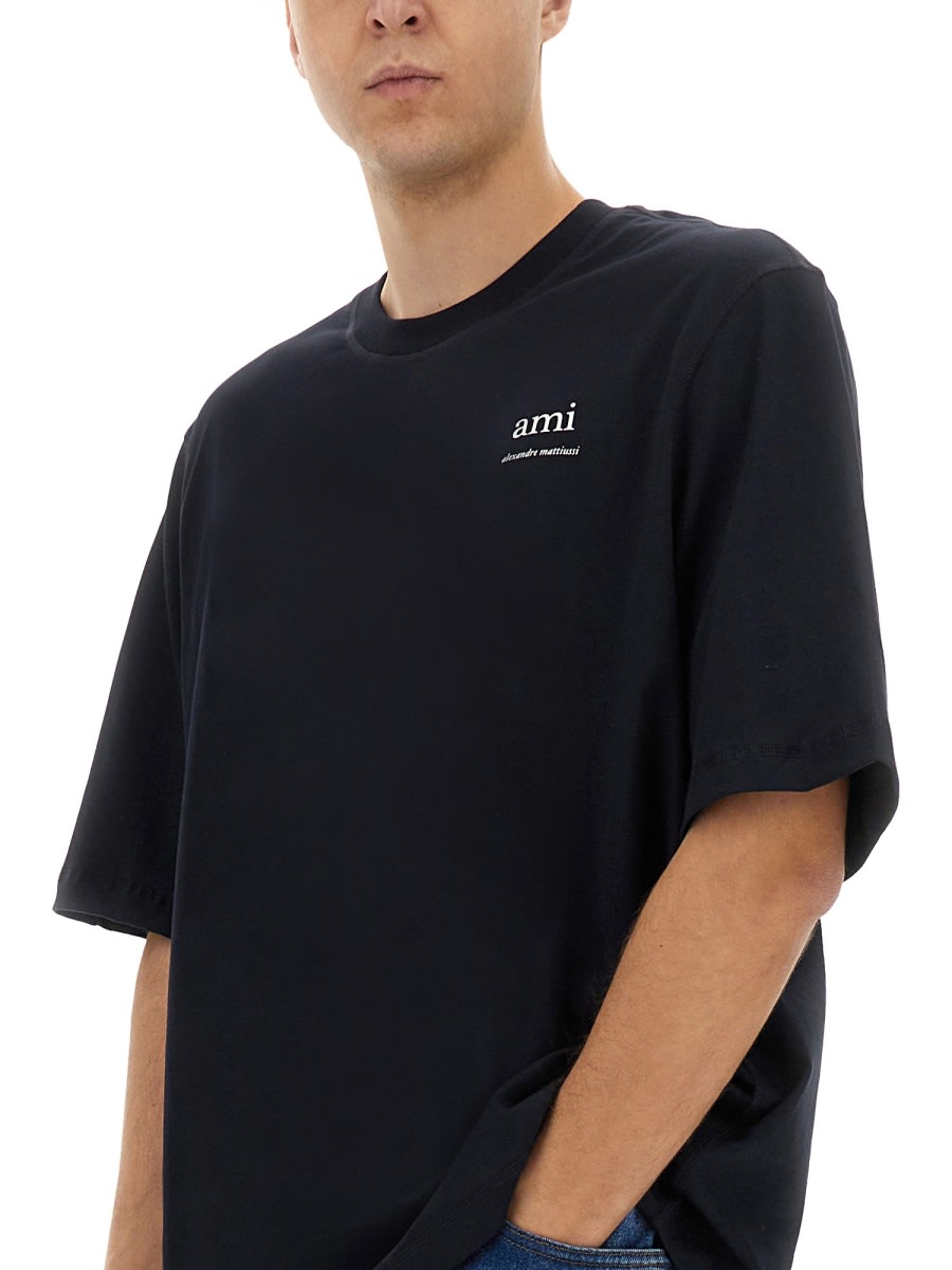 Tシャツ・カットソー T-Shirt Ami Alexandre Mattiussi In Cotton Jersey Ami - ami alexandre mattiussi T-shirt | HBX - Globally
