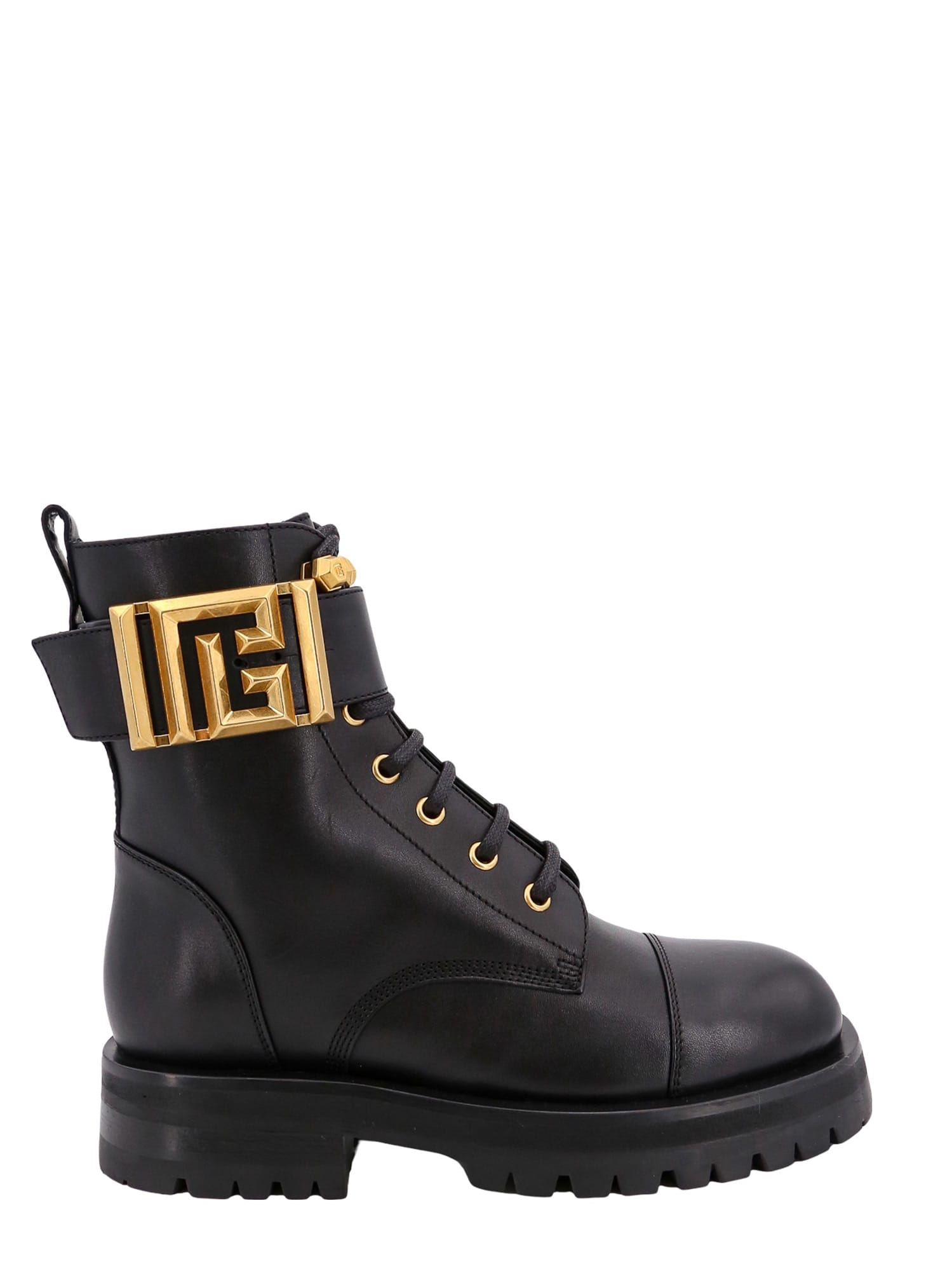 Balmain Romy Ranger Monogram Ankle Boots - Brown