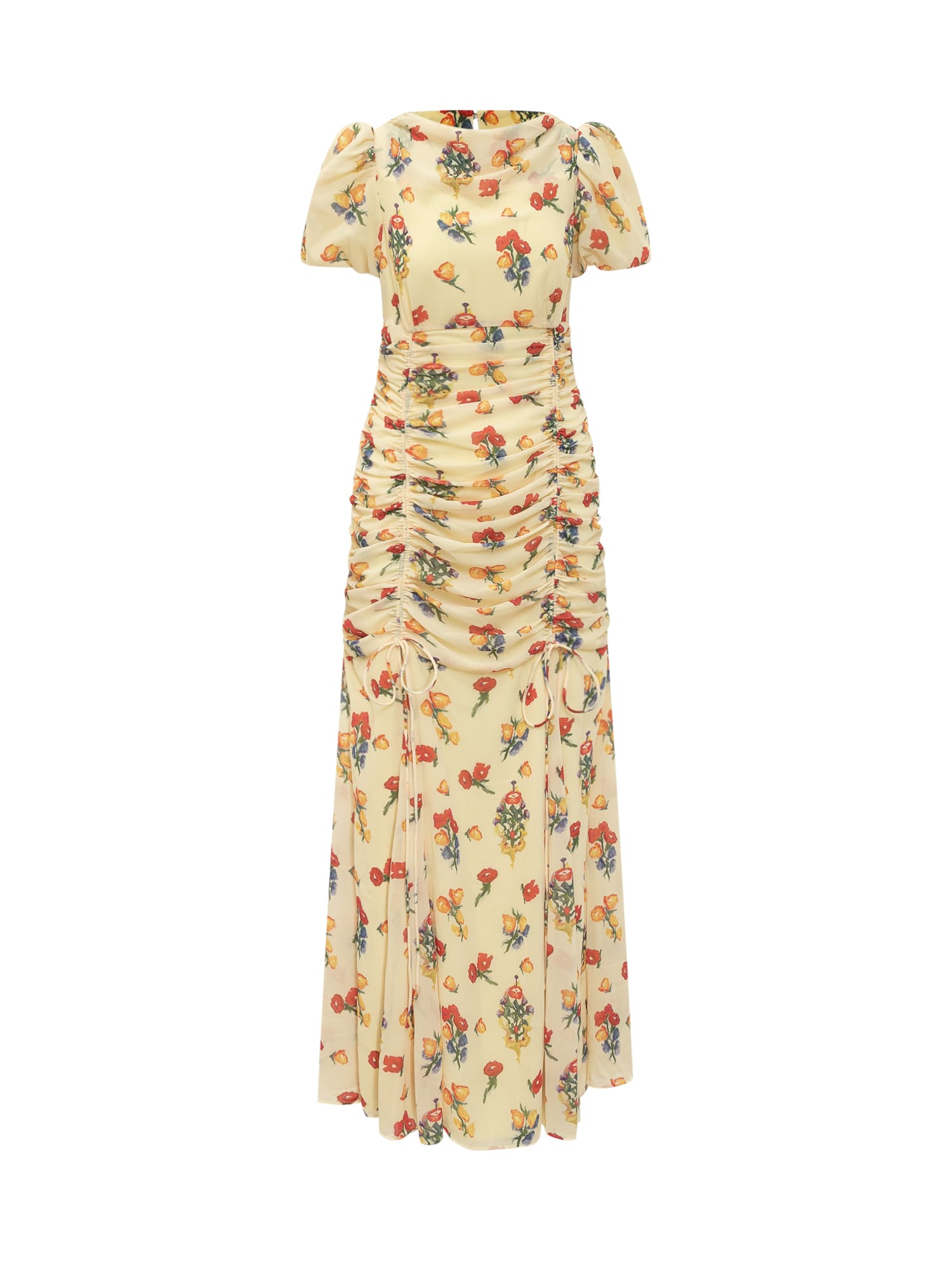 fiori ruched dress