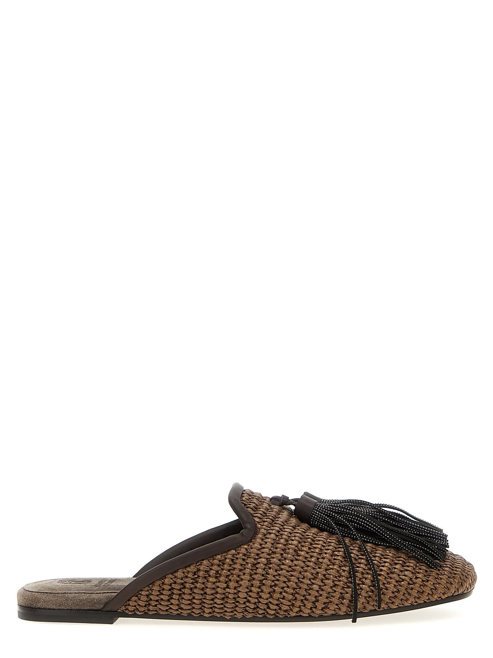 Brunello Cucinelli Jewel Tassel Sabots | italist