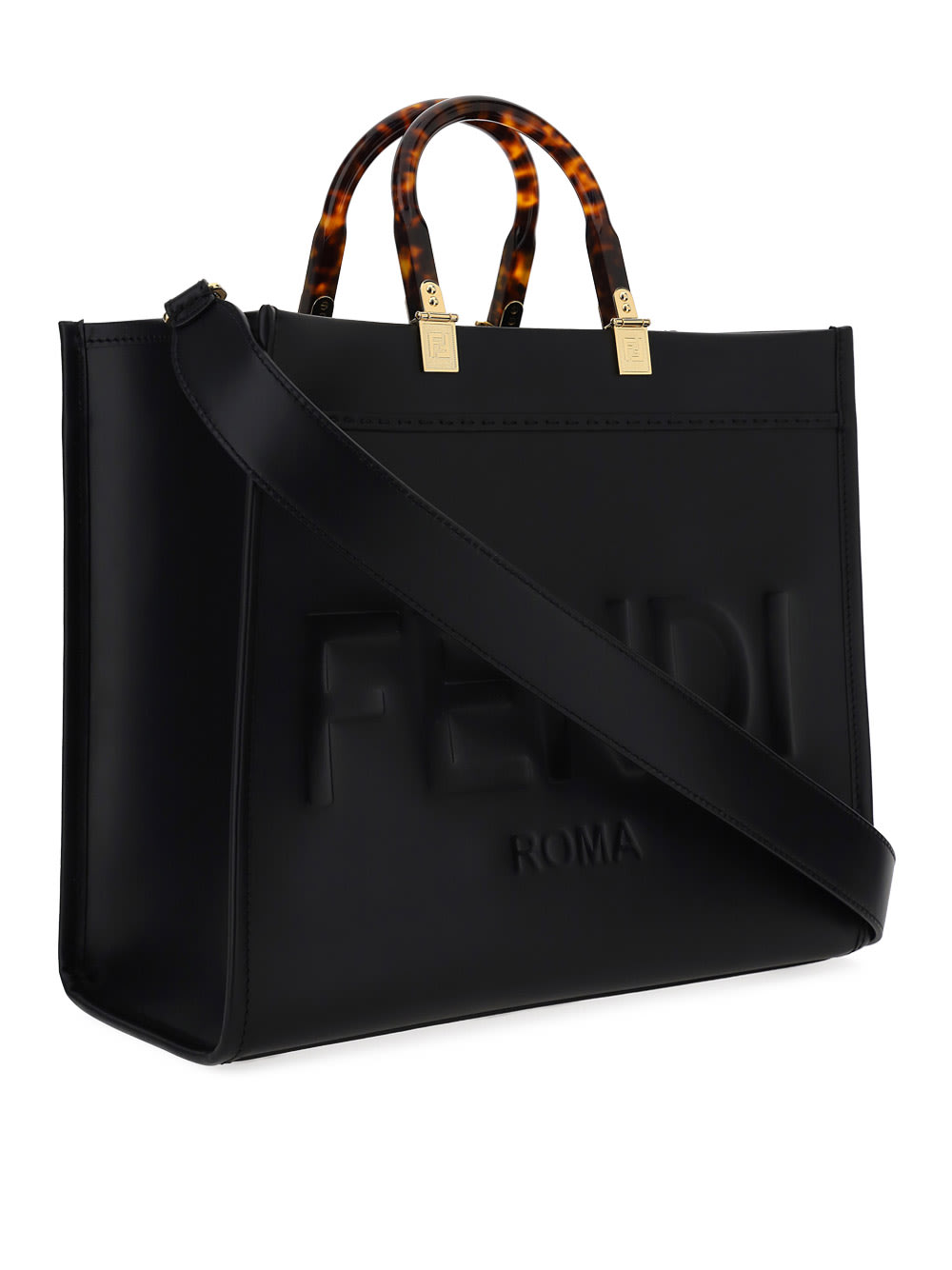 Fendi Sunshine Tote Bag Nero, Black