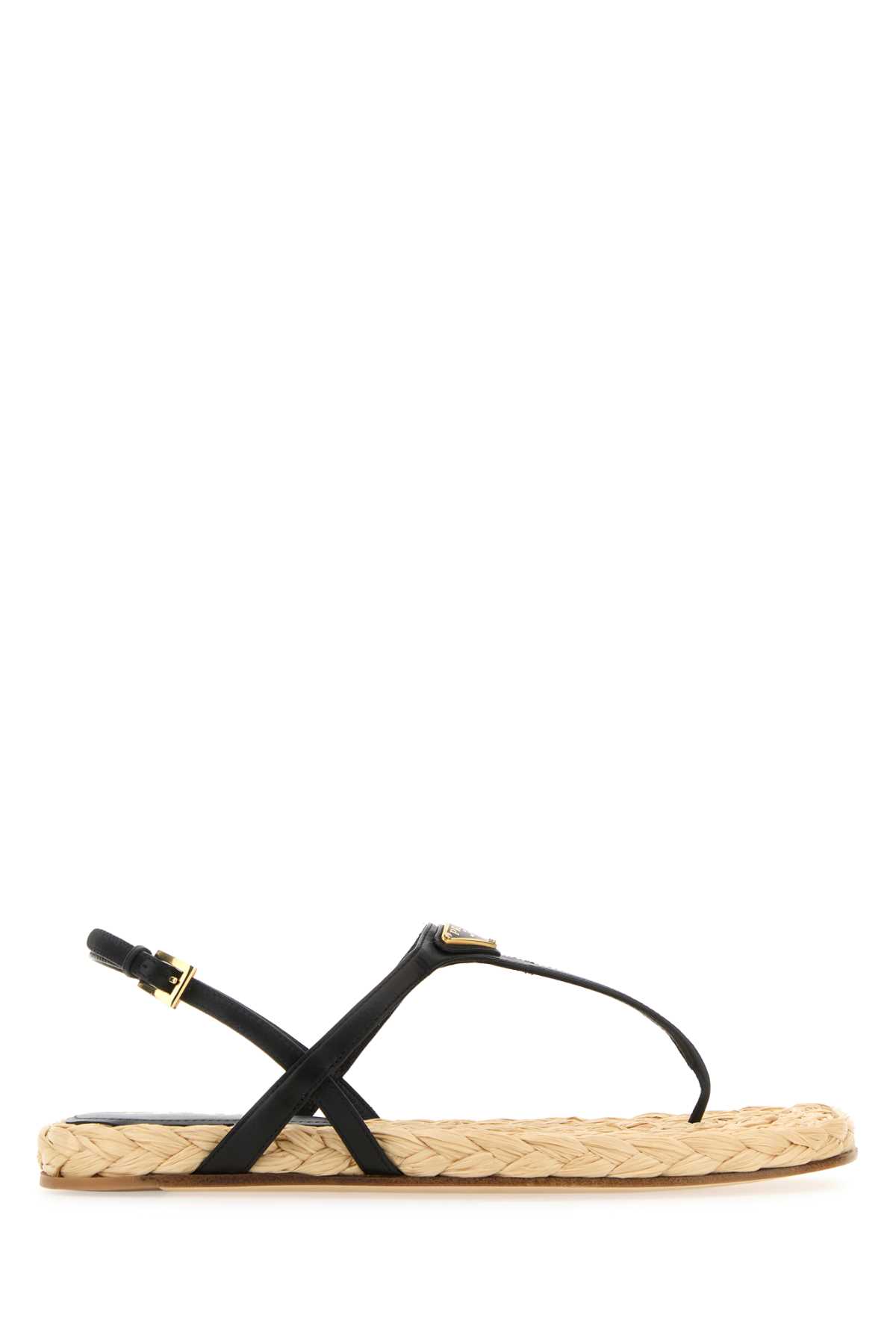 サンダル・ミュール PRADA Black Leather Thong Sandals Black Leather Thong Sandals | PRADA
