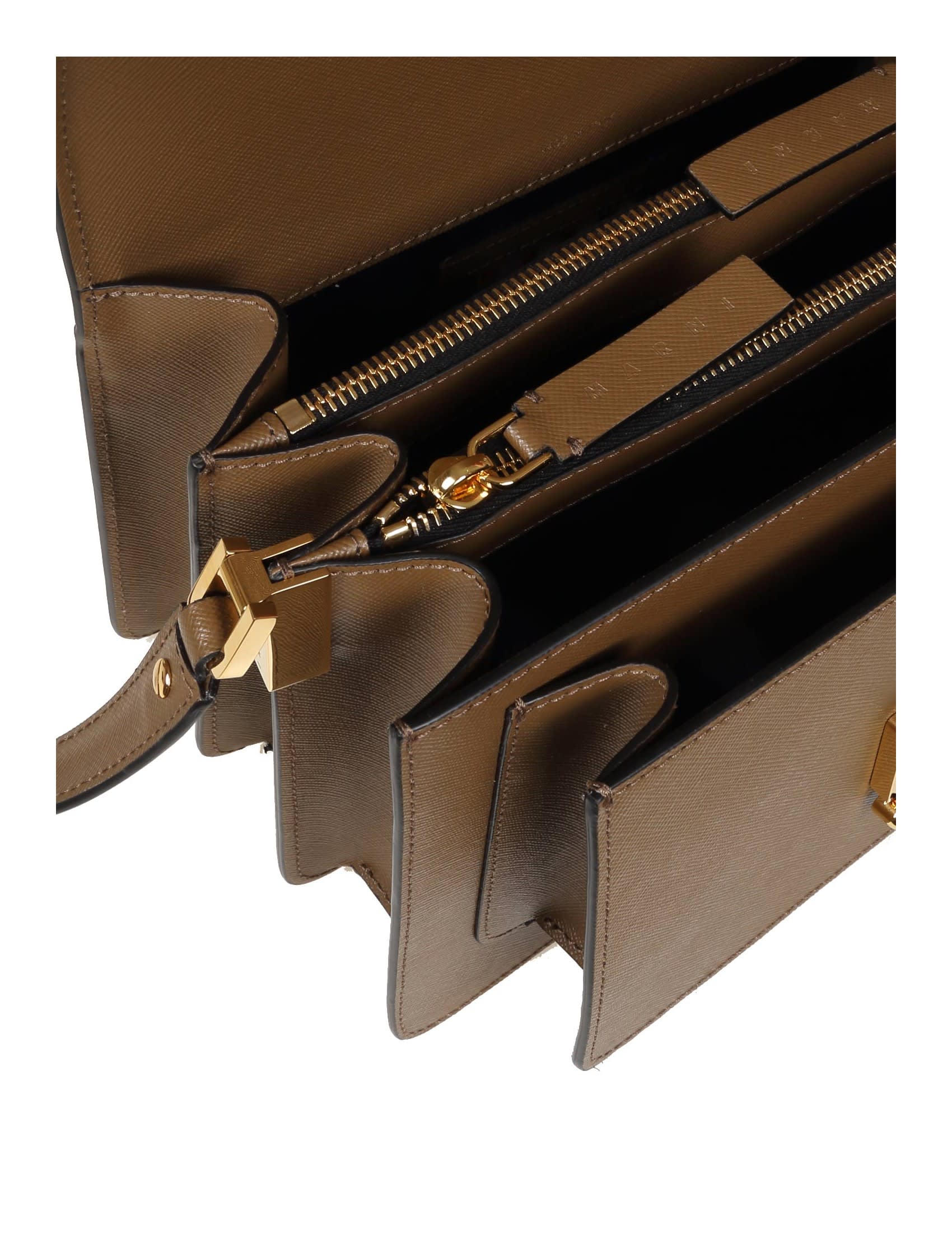 MARNI - MEDIUM SAFFIANO LEATHER TRUNK BAG - Eleonora Bonucci