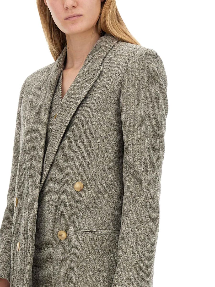 ジャケット ALYSI FW24 DOUBLE-BREASTED JACKET (154810 A4002GM) Alysi Double-Breasted Long Sleeved Blazer - ShopStyle