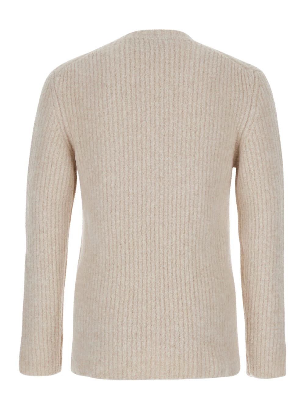 【送料&関税込】Autry Beige Crewneck Sweater With Logo Patch Autry Beige Crewneck Sweater With Logo Patch In Fabric Man
