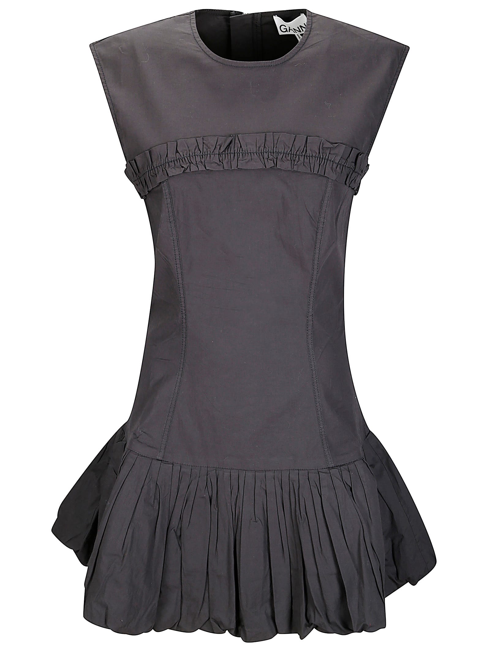 【送料&関税込】Ganni Stretch Cotton Poplin Corset Mini Dres Ganni Stretch Cotton Poplin Corset Mini Dress | italist