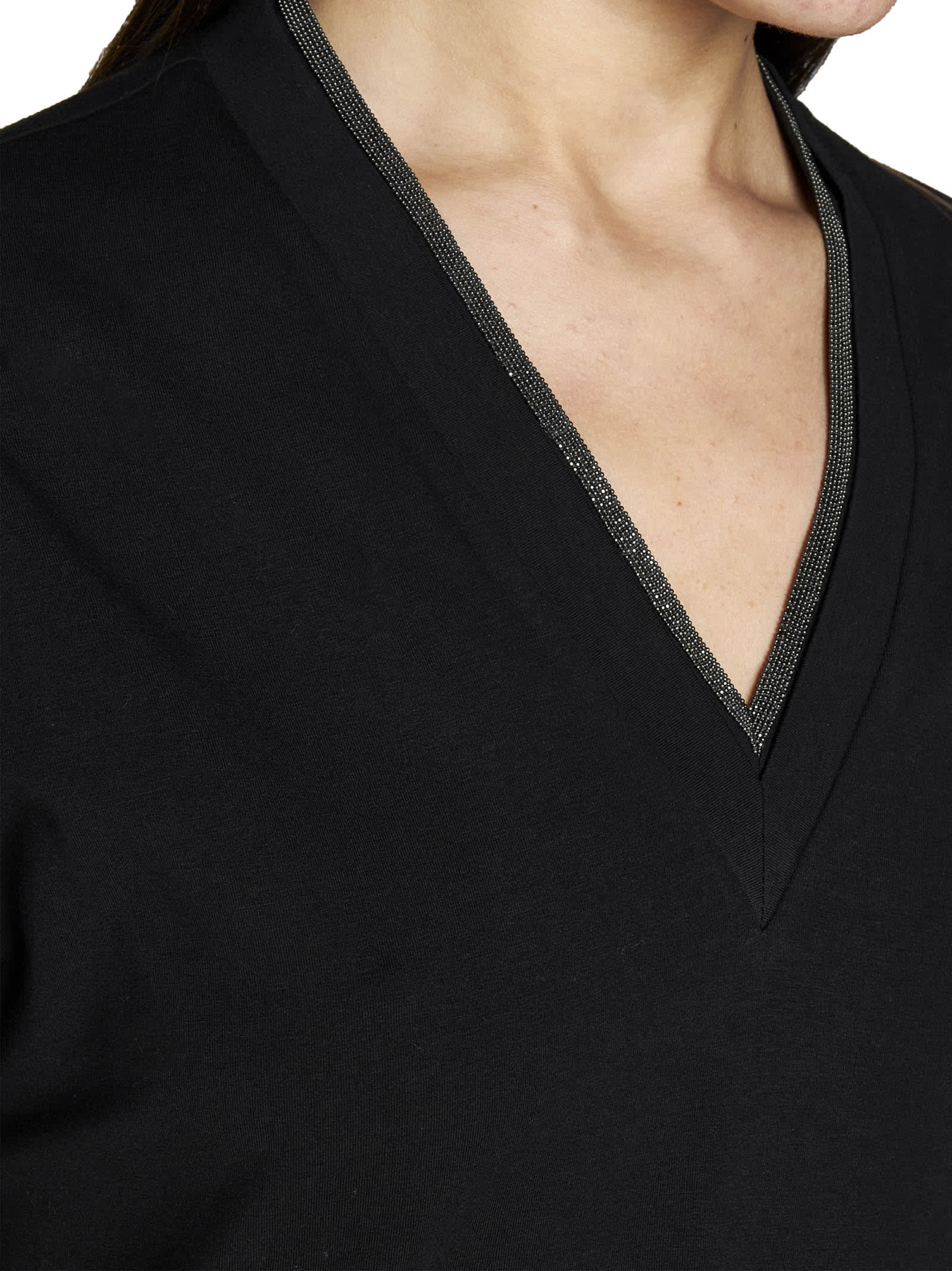 Brunello Cucinelli Precious Neckline T-shirt | italist