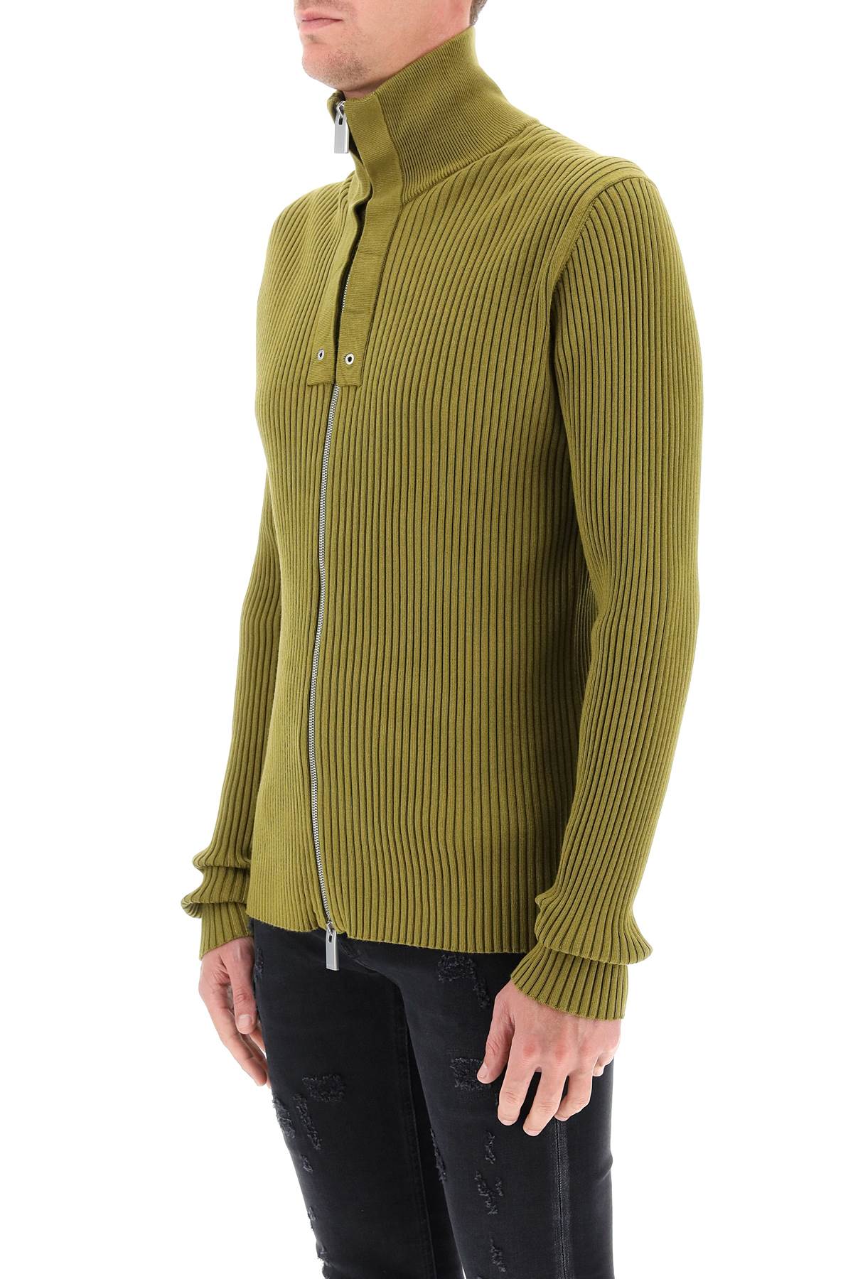 1017 ALYX 9SM Zip-up Ribbed Sweater | italist