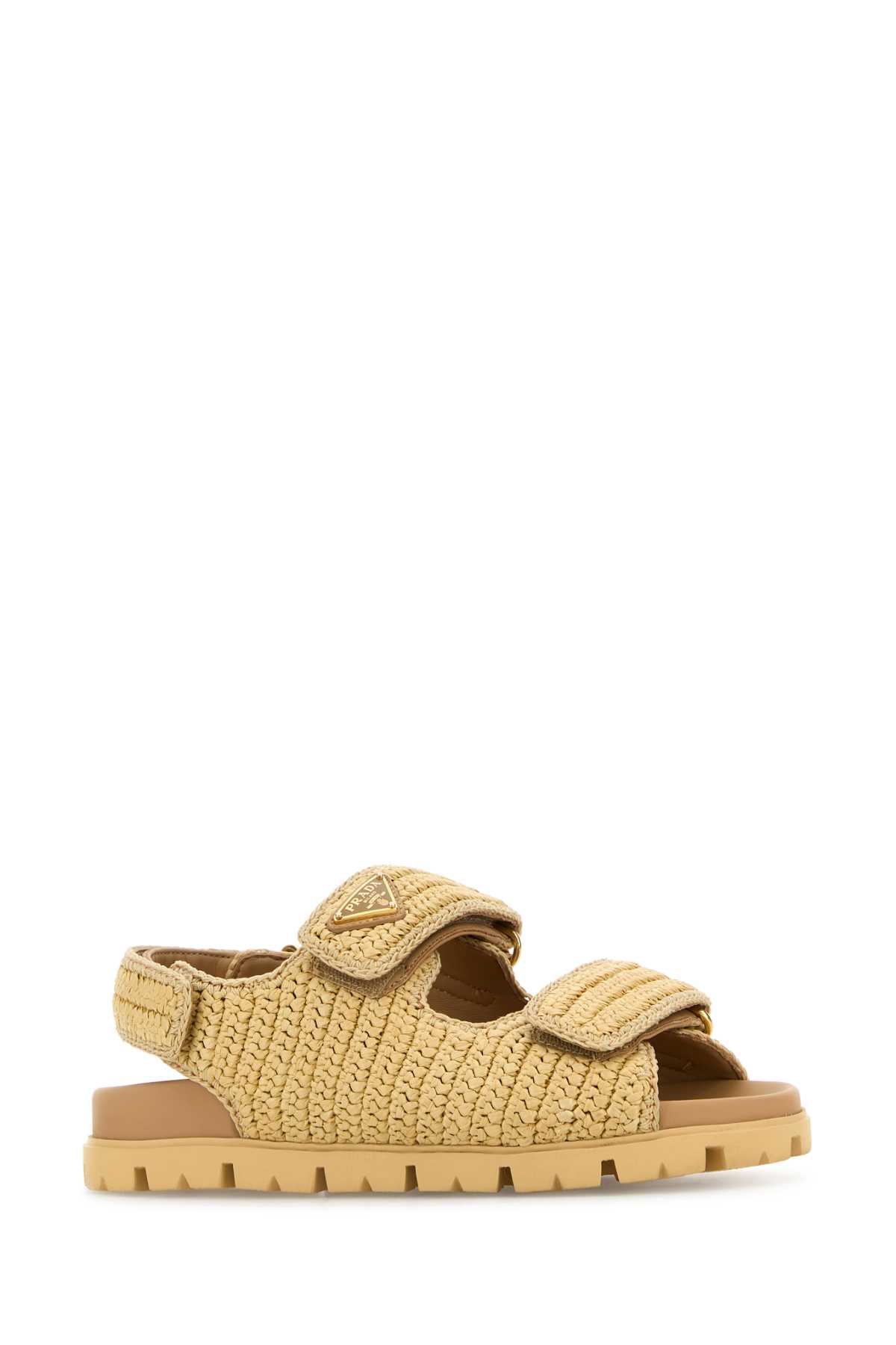 スリッポン PRADA BEIGE RAFFIA AND LEATHER SLIPPERS Prada Slippers and Clogs Women Raffia Beige | B-Exit – B