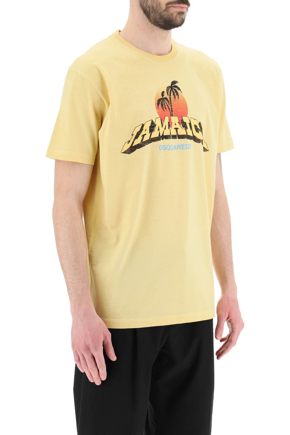 【送料&関税込】Dsquared2 Jamaica T-shirt DSQUARED2 Jamaica logo-print T-shirt | White | FARFETCH