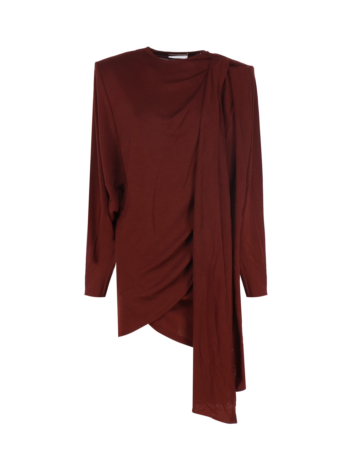 draped asymmetric dress