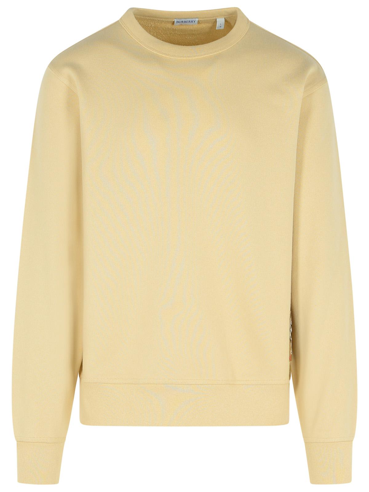 【送料&関税込】Burberry Cream Cotton Sweatshirt Burberry Cream Cotton Sweatshirt | italist