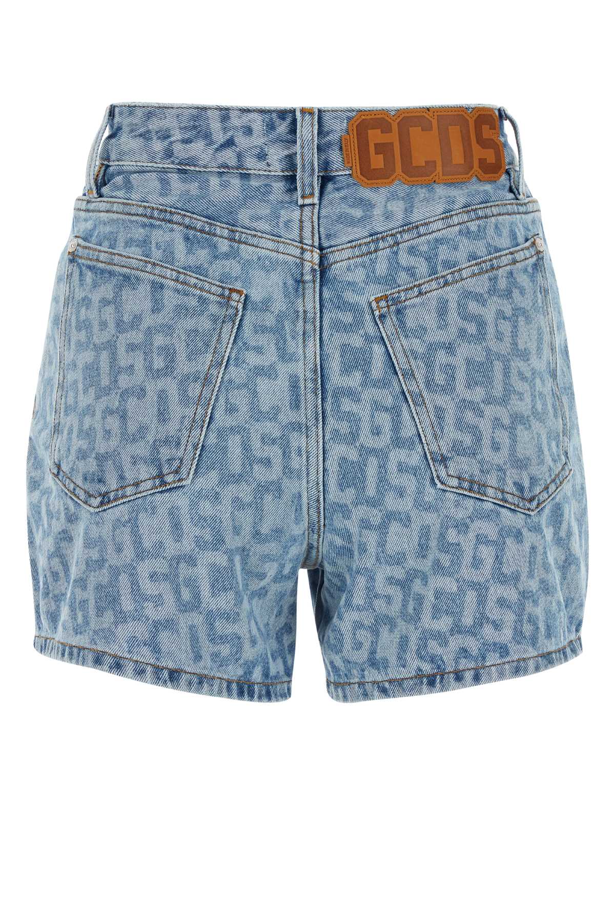 ショートパンツ GCDS SHORTS (A1CW3100DA2 75) GCDS Printed Denim Shorts | italist