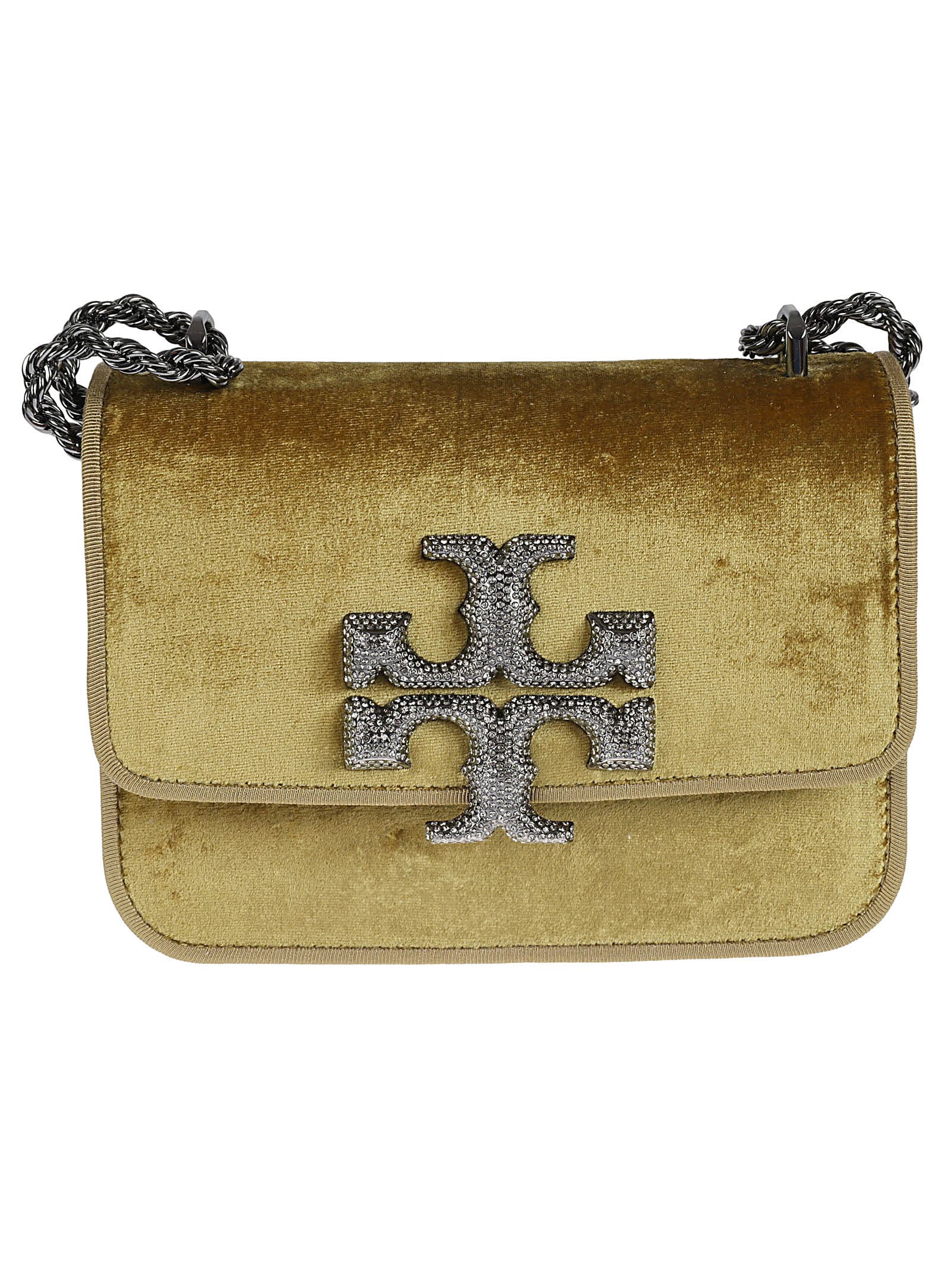 Tory Burch Eleanor Embossed Small Convertible Velvet Pave Shoulder Bag |  italist, ALWAYS LIKE A SALE