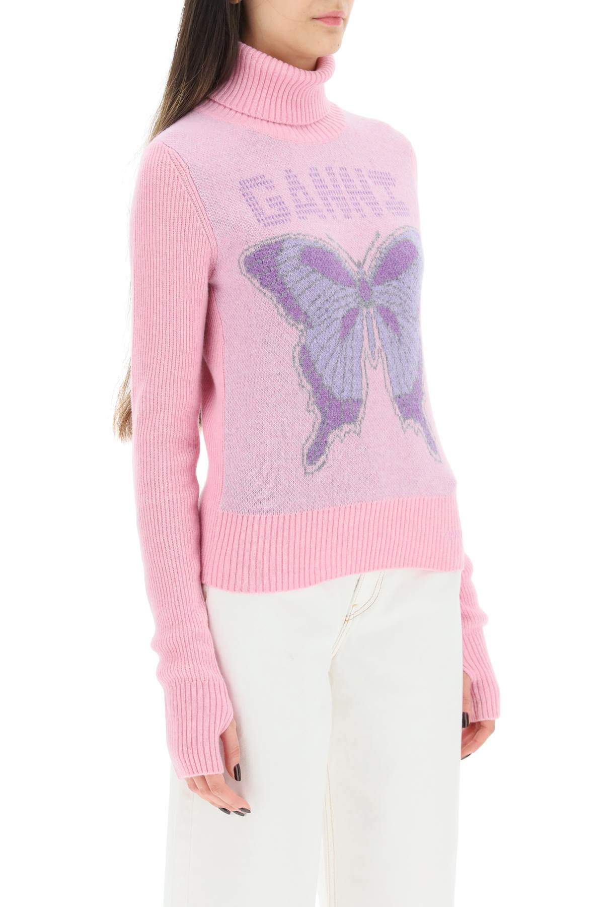 超人気ブティック Turtleneck Butterfly Ganni Sweater italist | トップス