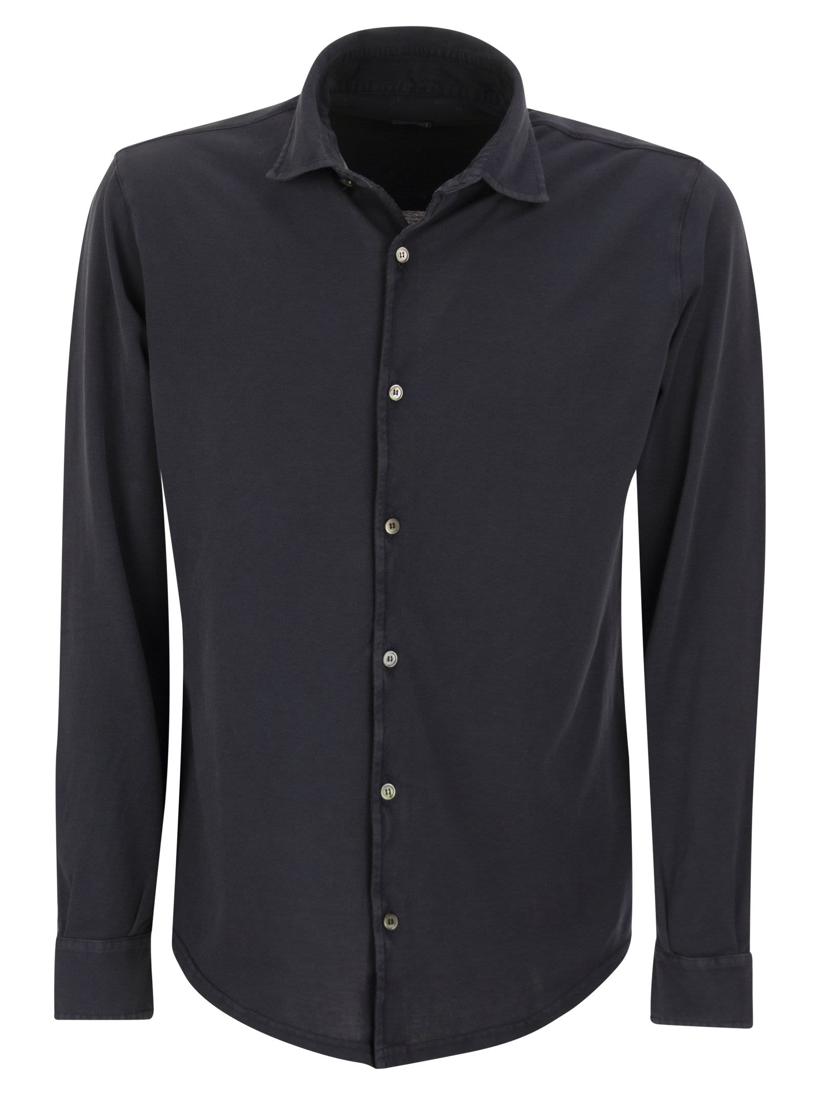 Tシャツ・カットソー Fedeli SS23 ROBERT - Cotton pique shirt (6UEF0123 87) Fedeli Robert - Cotton Piqué Shirt | italist