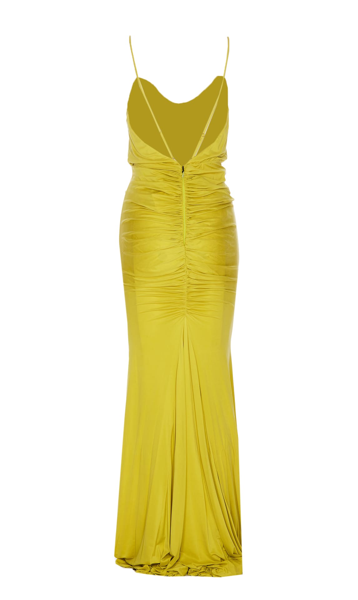 オールインワン・サロペット Elisabetta Franchi Citron Pale Yellow Maxi Dress Elisabetta Franchi Long Yellow Dress | italist