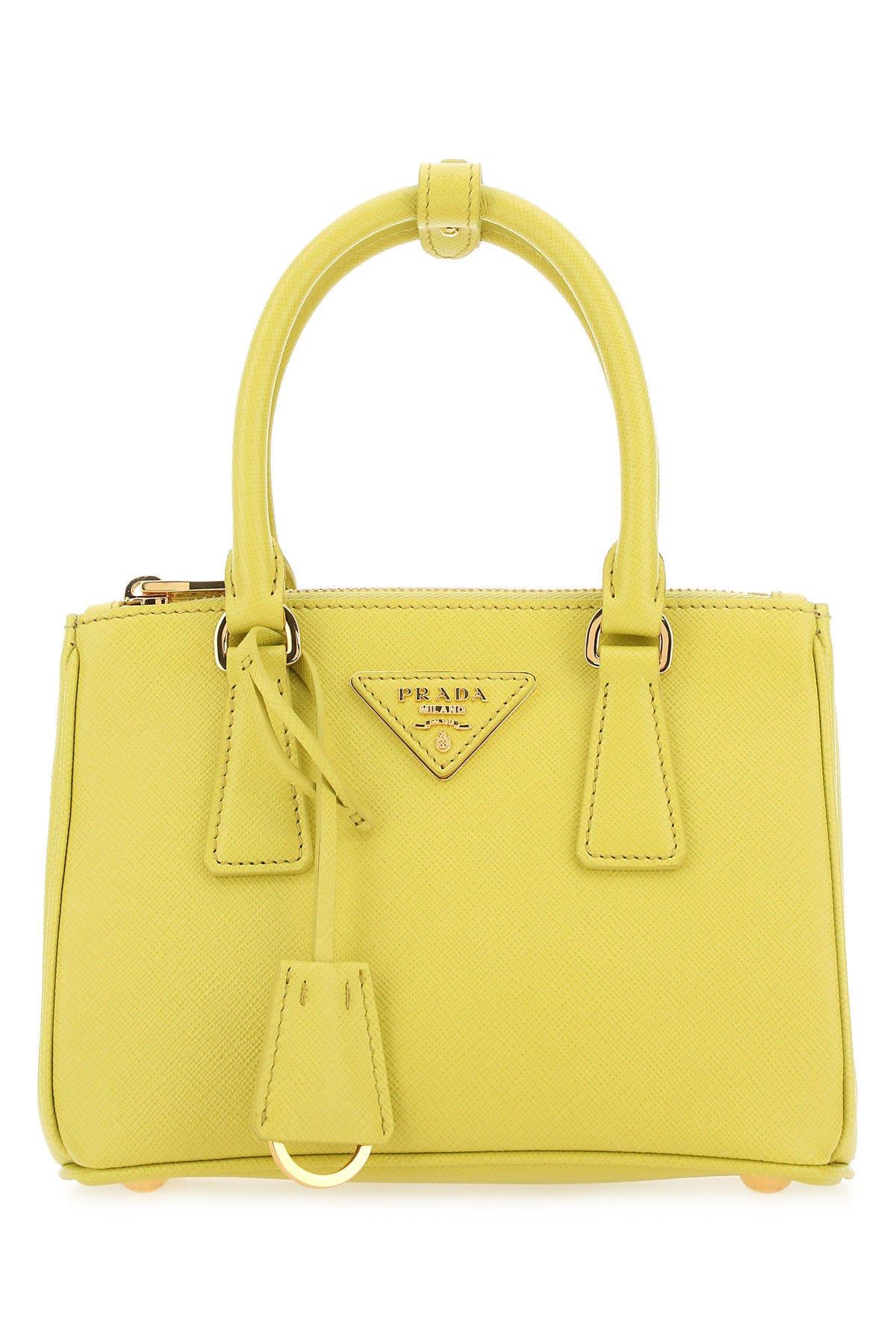 ハンドバッグ PRADA YELLOW LEATHER HANDBAG Prada Yellow Leather Handbag | italist