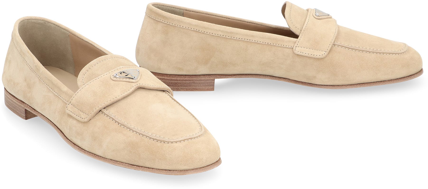 ローファー・オックスフォード PRADA Suede Loafers Prada Suede Loafers | Black | FARFETCH