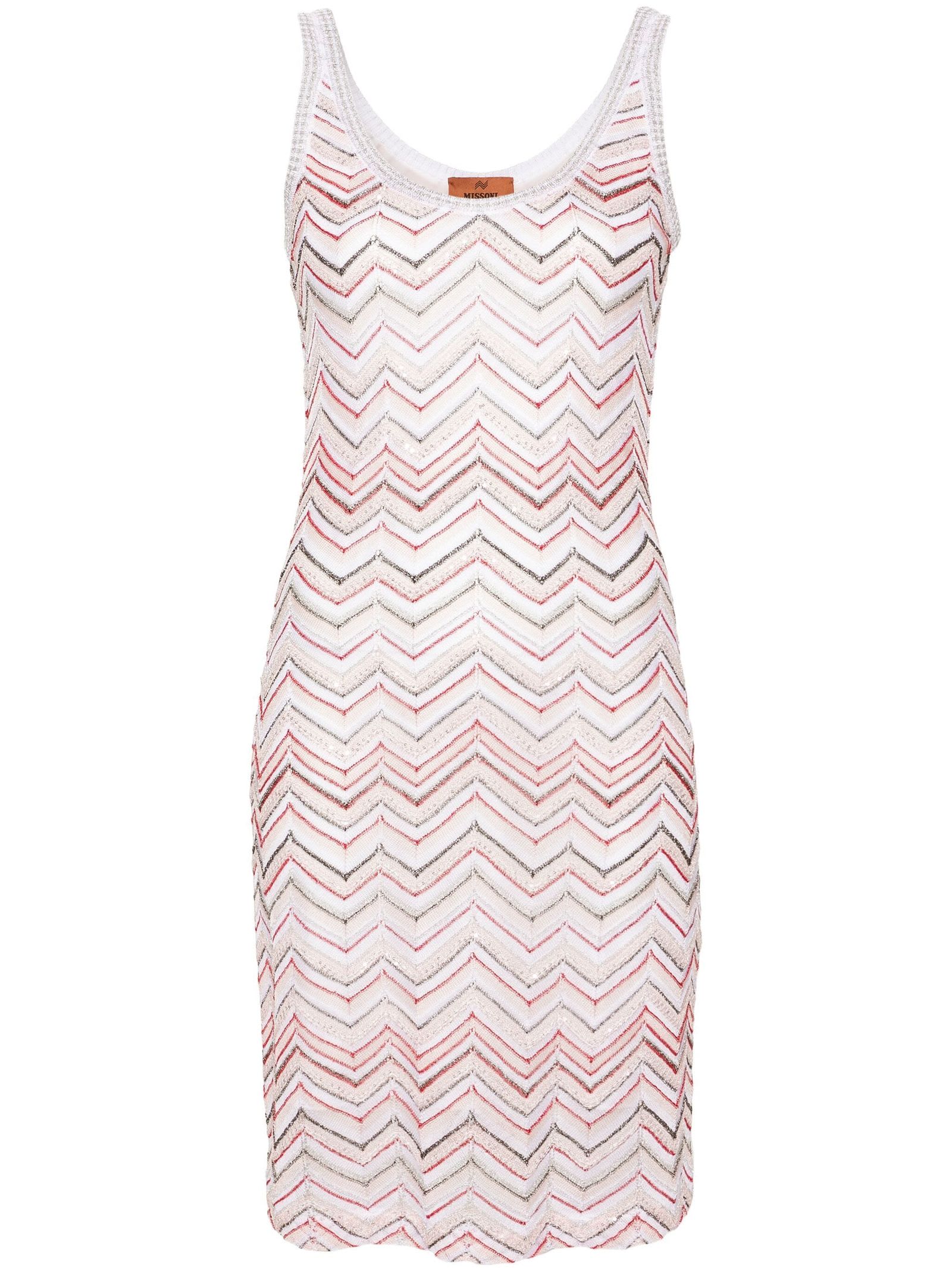 minidress in zigzag viscose blend