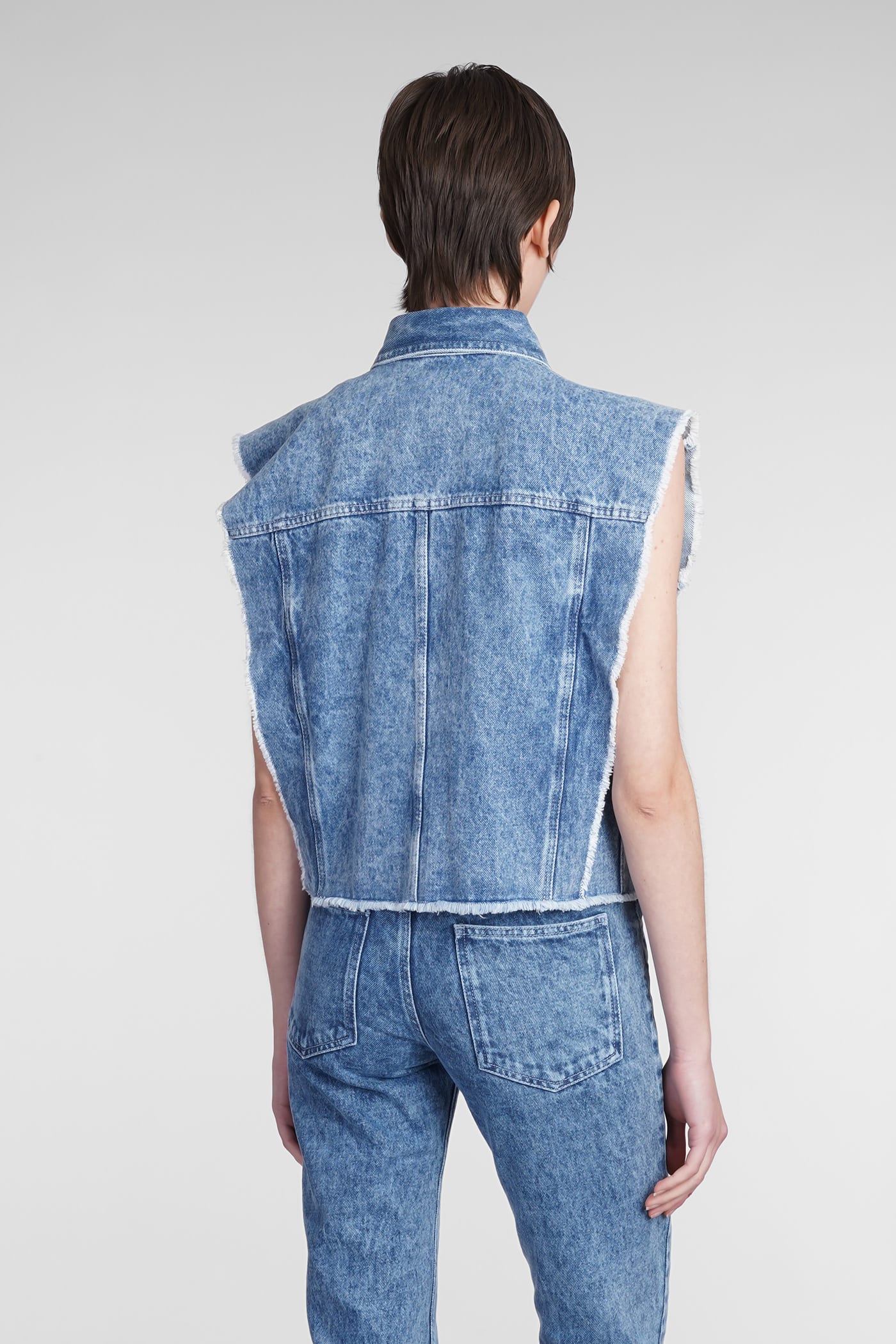 Women's Tyra Sleeveless Denim Jacket In