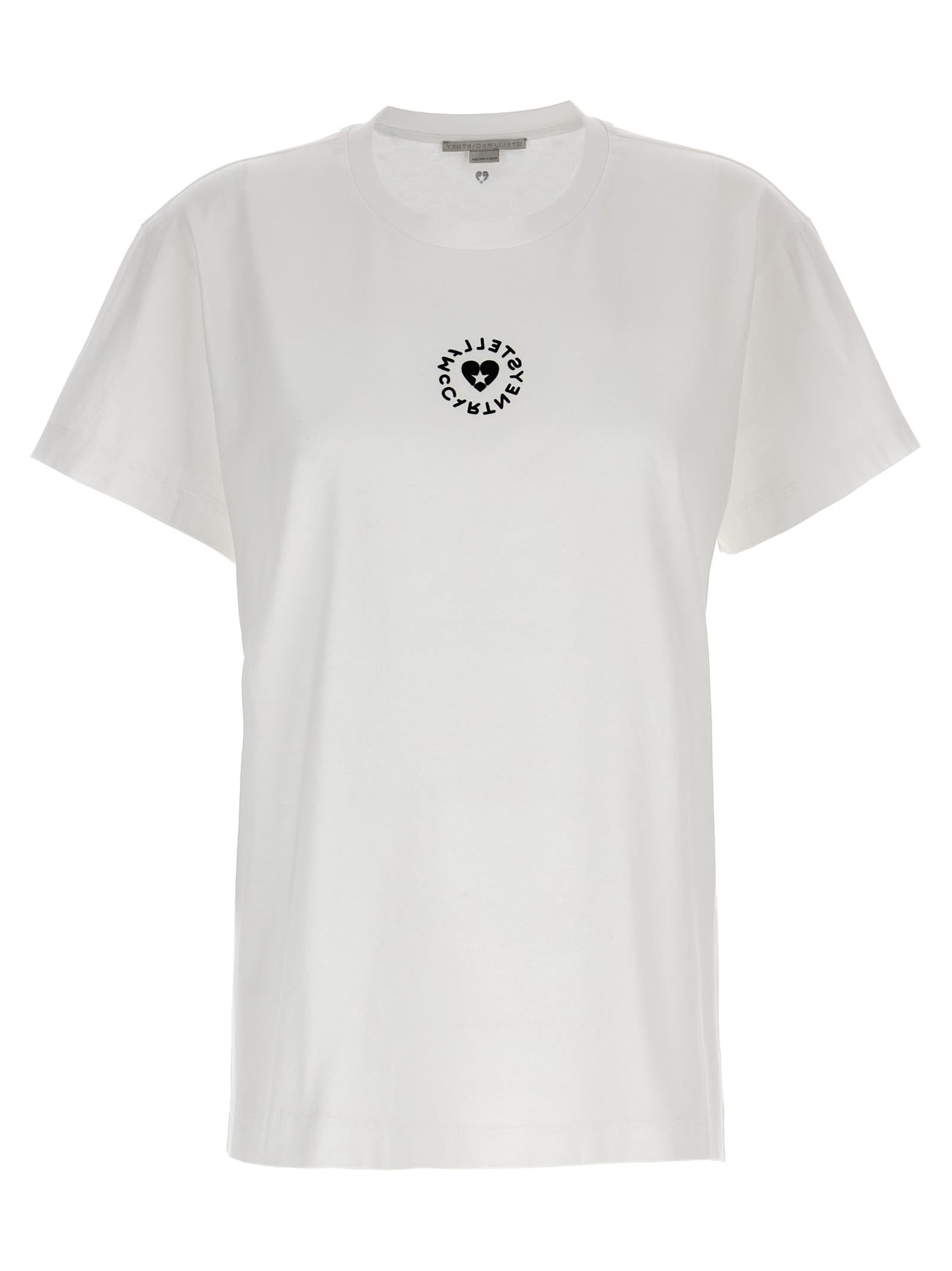 【Stella McCartney】Cotton T-shirt lovestruck Circular Logo Stella McCartney Lovestruck Logo Tshirt | italist