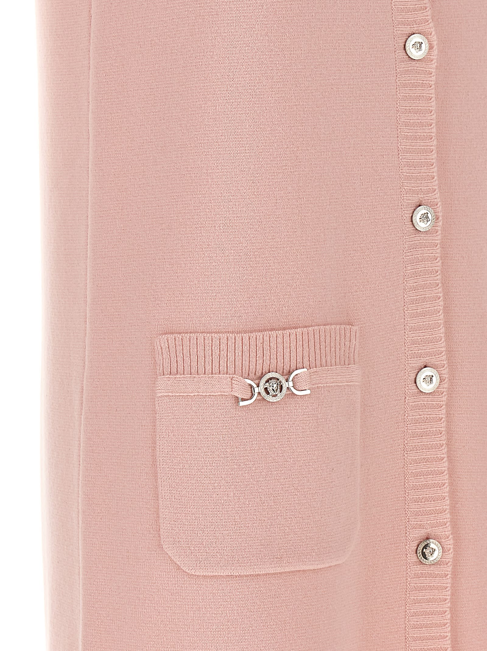 【関税&送料込み】Versace Pink Wool Blend Dress Versace Pink Wool Blend Dress | italist