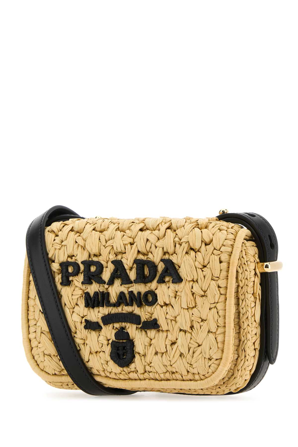 ショルダーバッグ・ポシェット Prada Black Raffia Crossbody Bag 5c071490607e84c8c3ba2a1004155a
