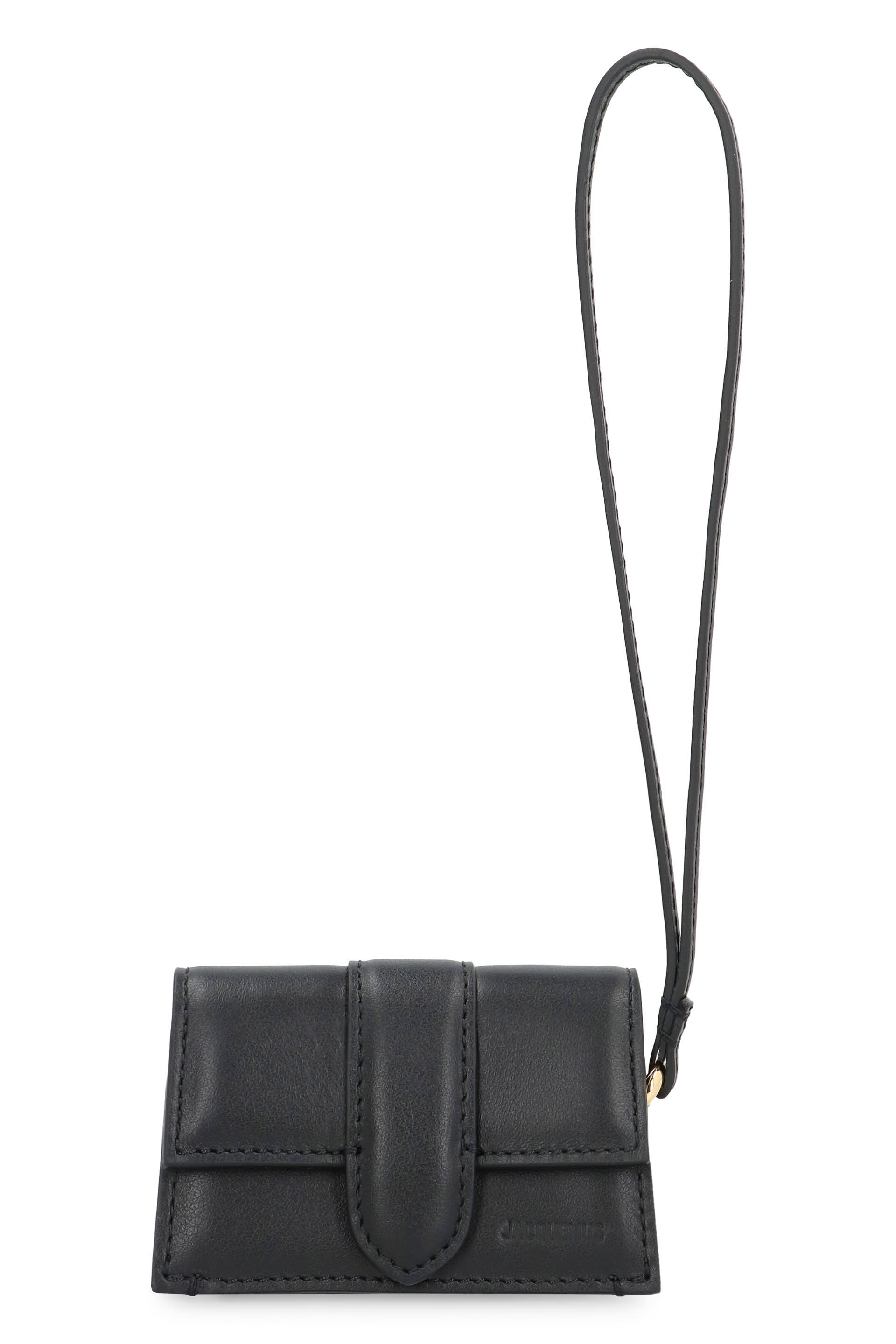 スマホケース・テックアクセサリーその他 JACQUEMUS 'Le porte Bambino' AirPods case Black The Bambino flap case by JACQUEMUS | Official website