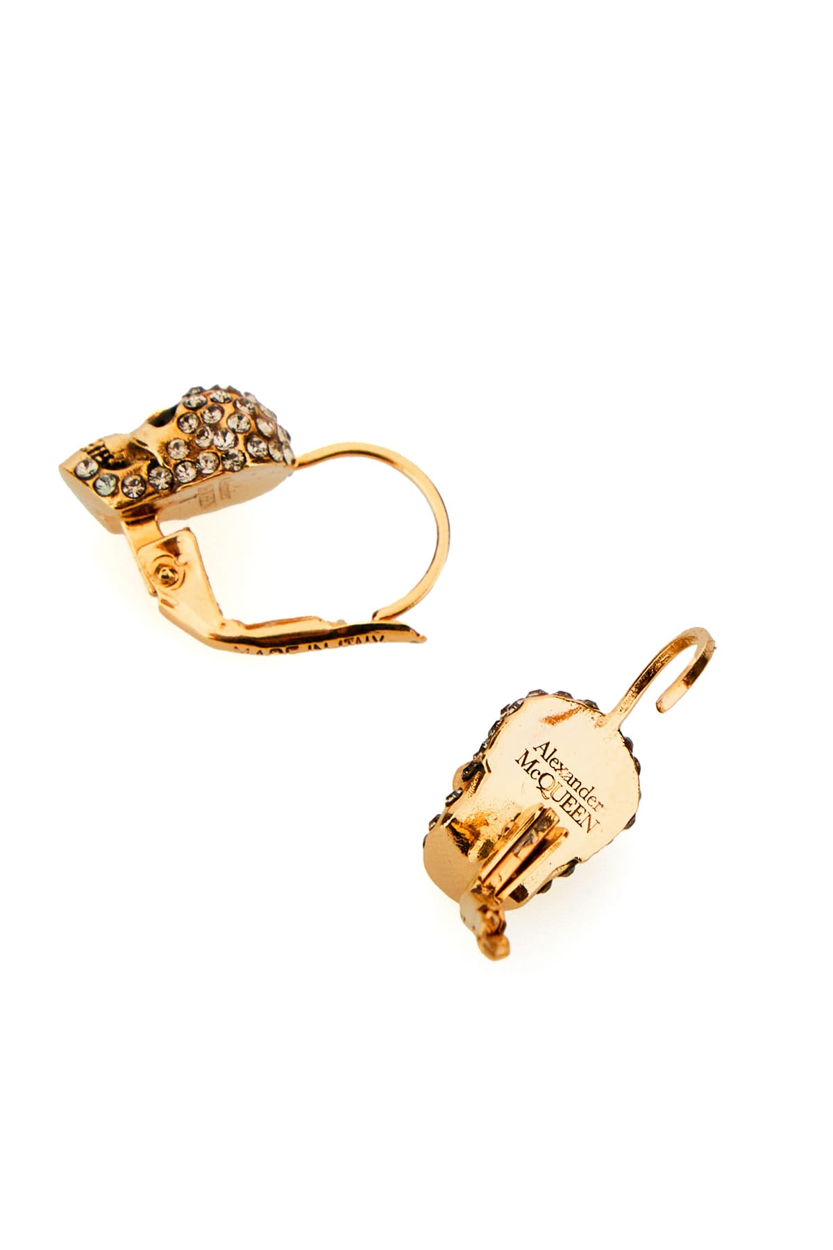 アクセサリーその他 ALEXANDER MCQUEEN 'Skull' earrings Gold 582698J160K Alexander McQueen Pave Skull Earrings | Gold | FARFETCH