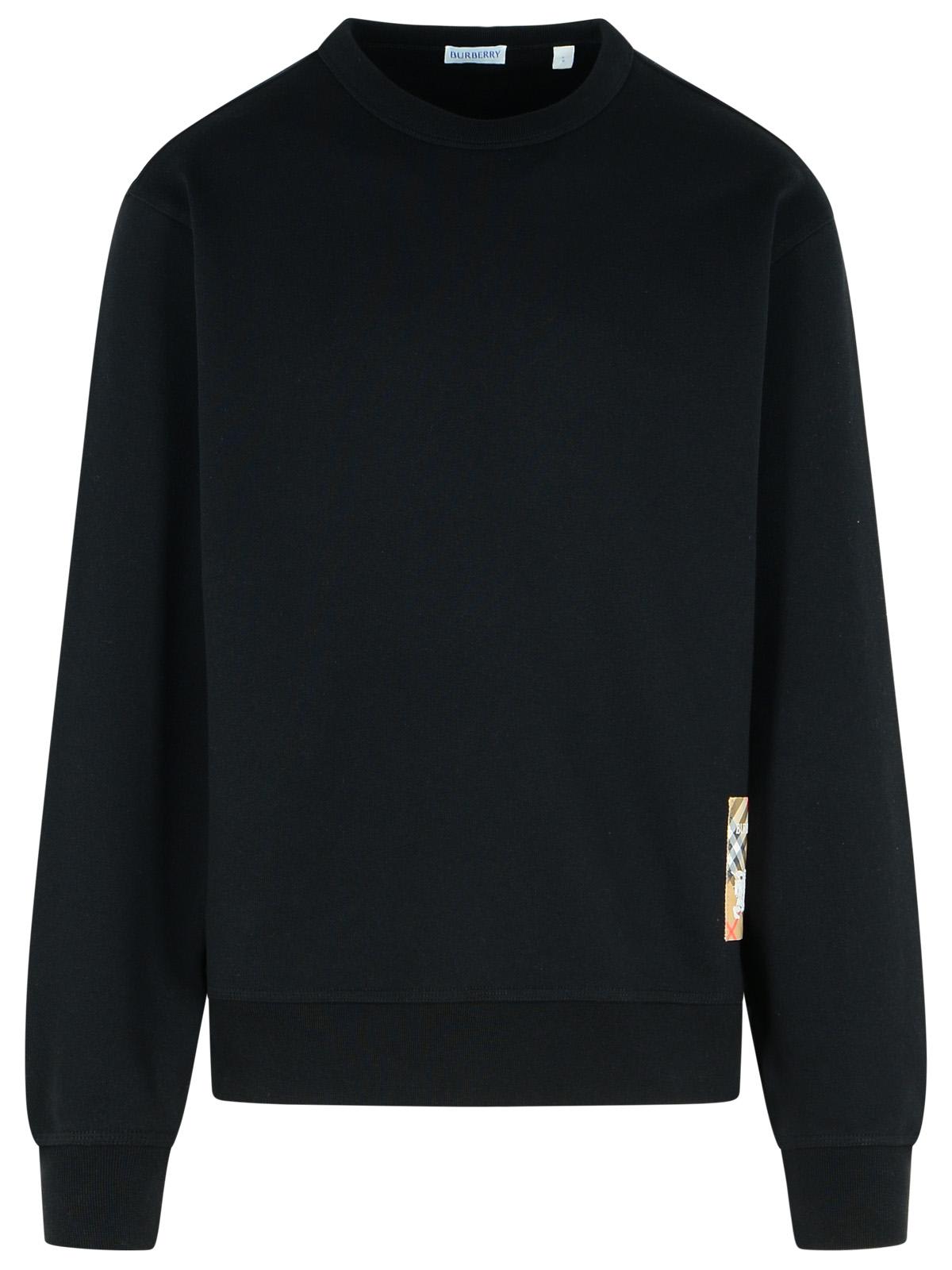 【関税&送料込】Burberry Black Cotton Blend Sweatshirt D83F38E3-3B3C-44BC-9AA1-