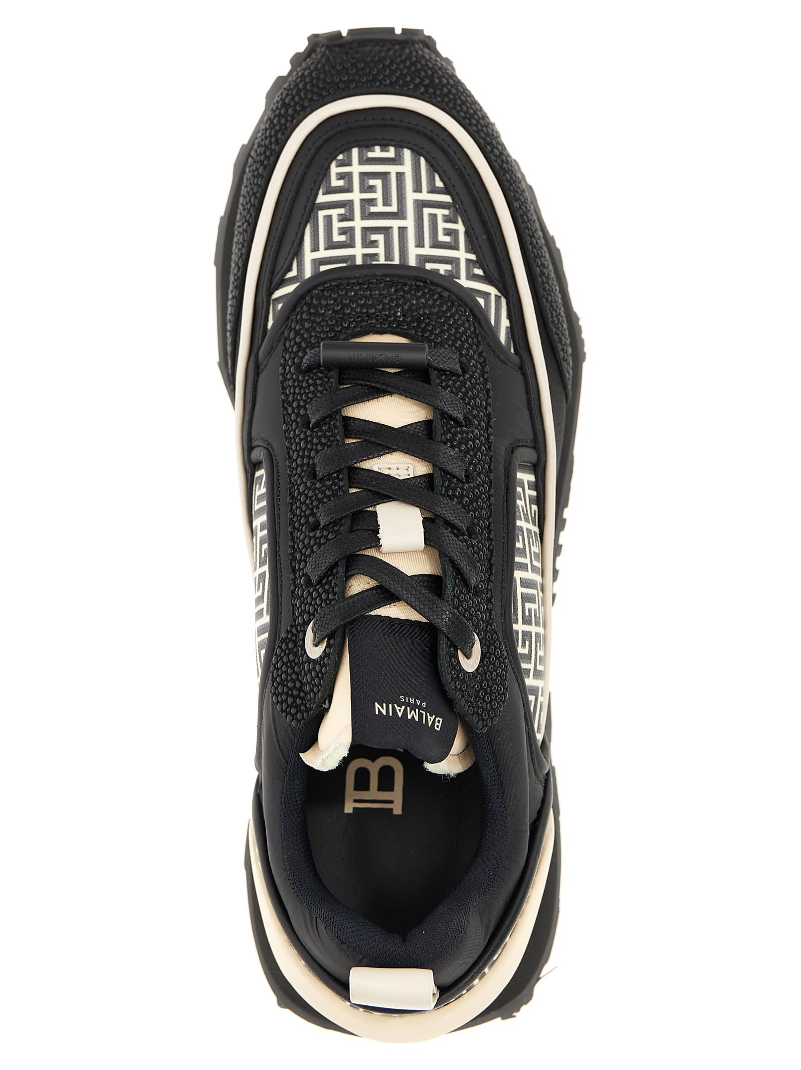 スニーカー Balmain AM1VI326TSEL RACER-MICRO PEARLS&CALF Sneakers Balmain 'racer' Sneakers | italist