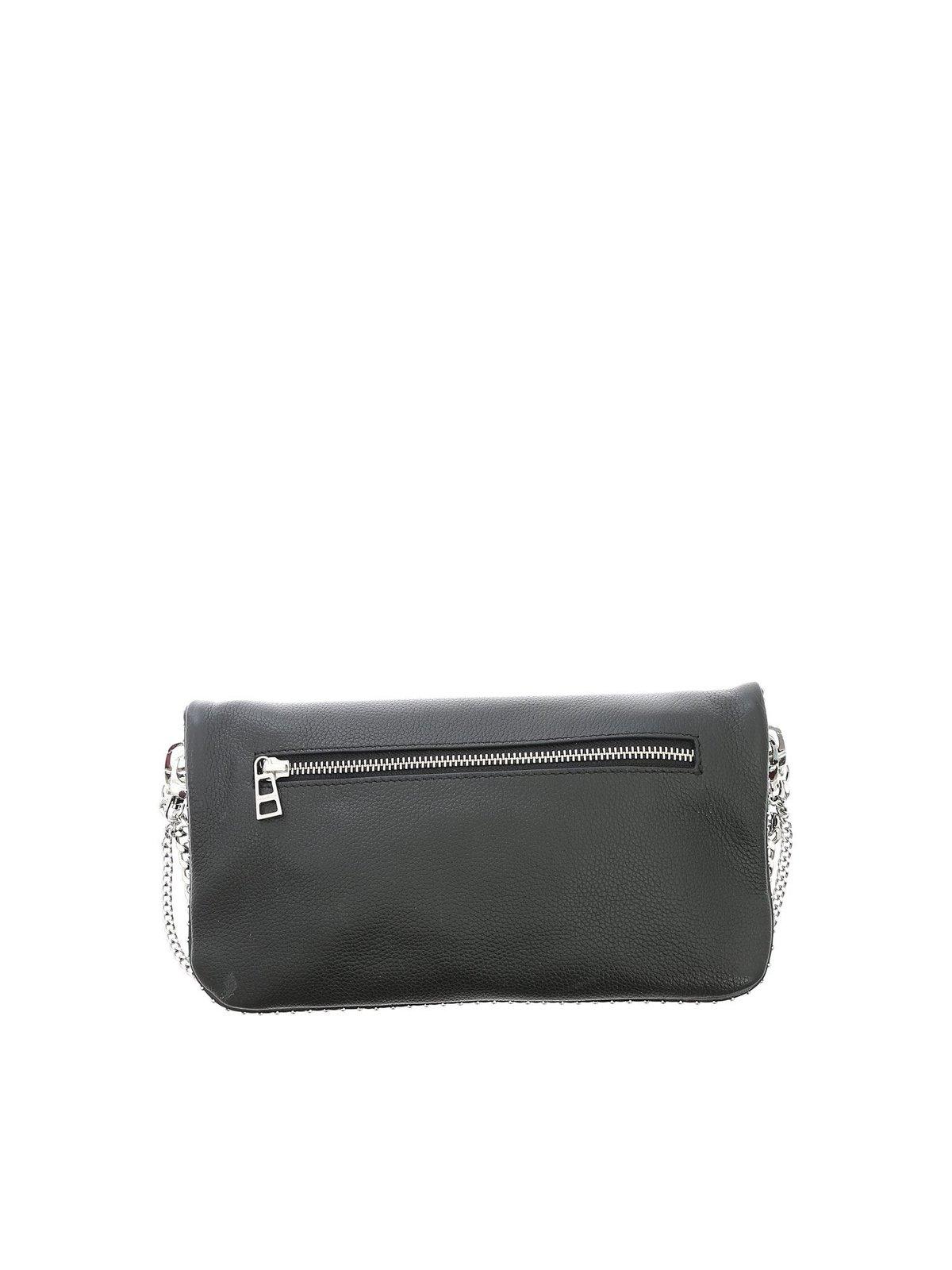 Zadig & Voltaire Stud-detailed Shoulder Bag in Black