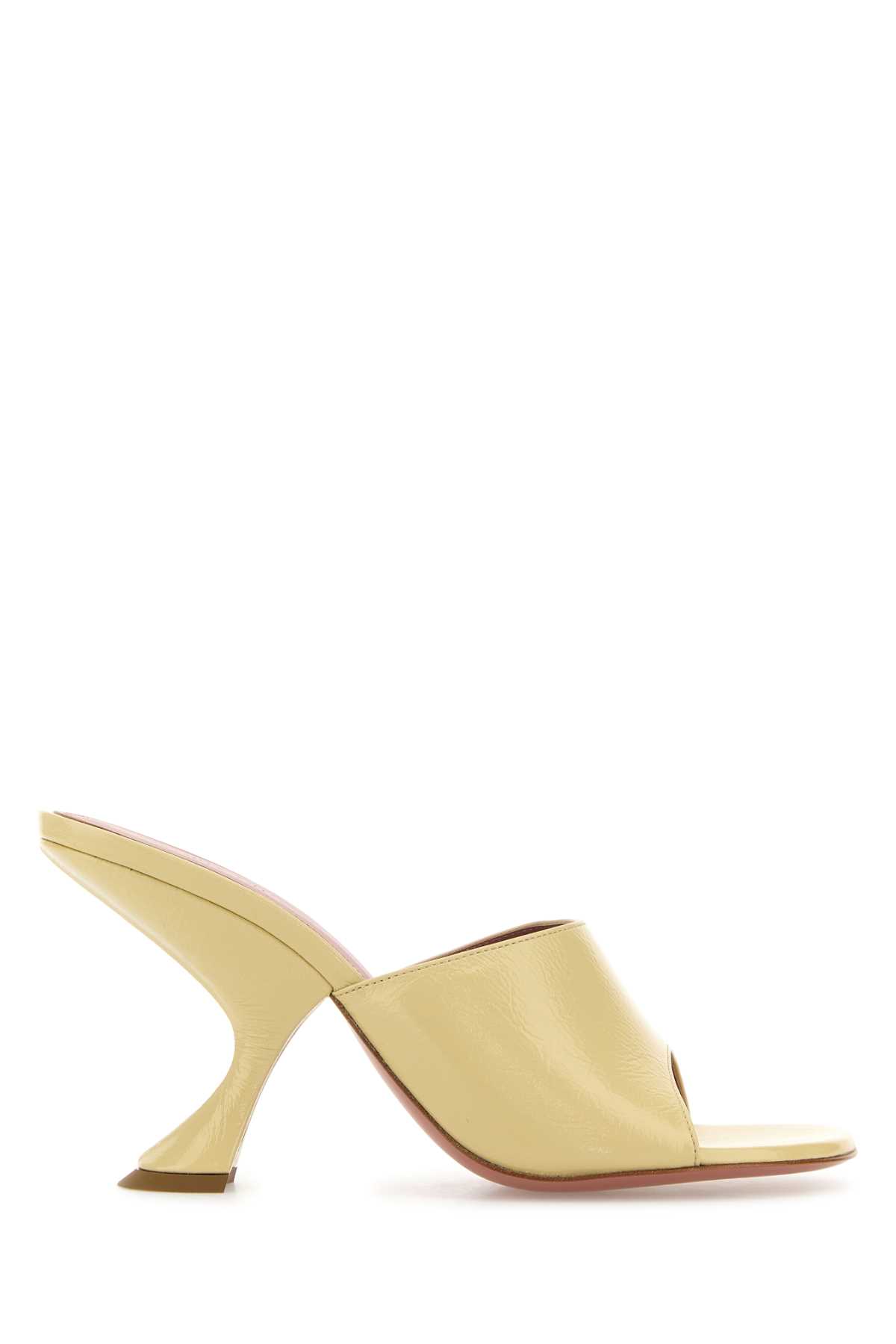 サンダル・ミュール AMINA MUADDI Pastel Yellow Leather Taylor Mules Amina Muaddi Pastel Yellow Leather Taylor Mules | italist