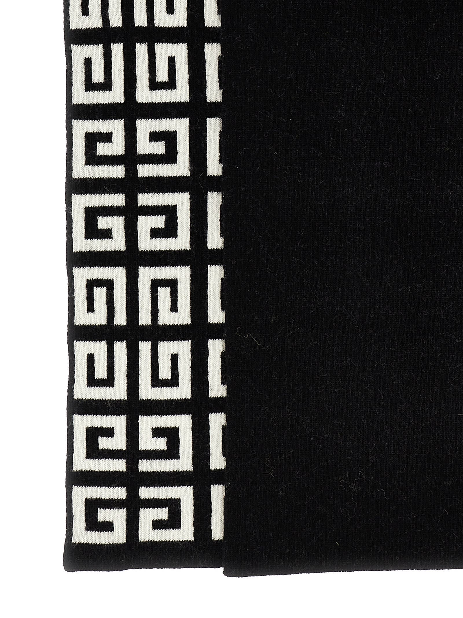 Givenchy 4g And Logo Wool And Cashmere Scarf | italist