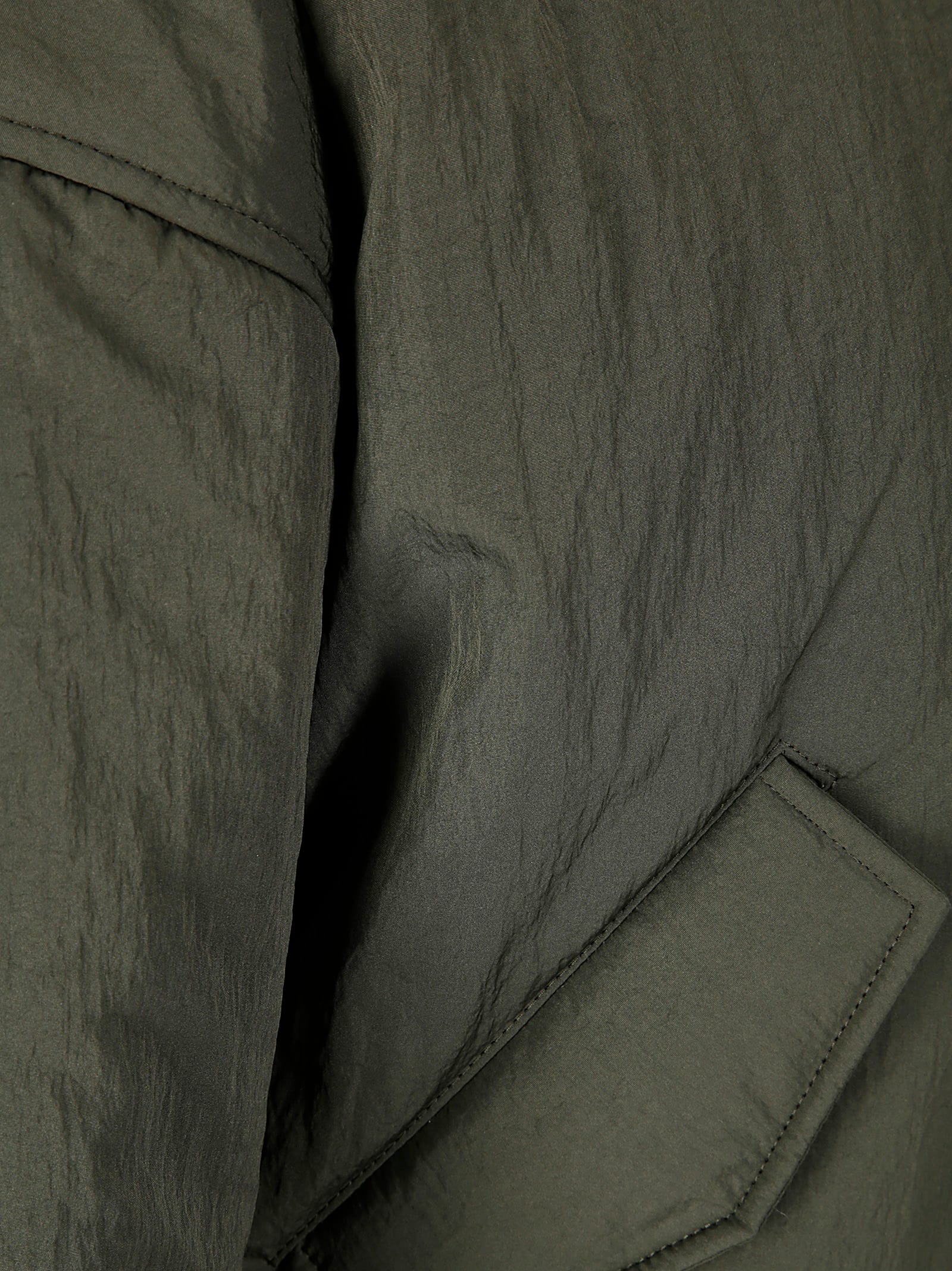 ジャケット [Cecilie Bahnsen]Ubon Jacket Recycled Taffeta Grey Olive Ubon Jacket Olive | Cecilie Bahnsen - vert