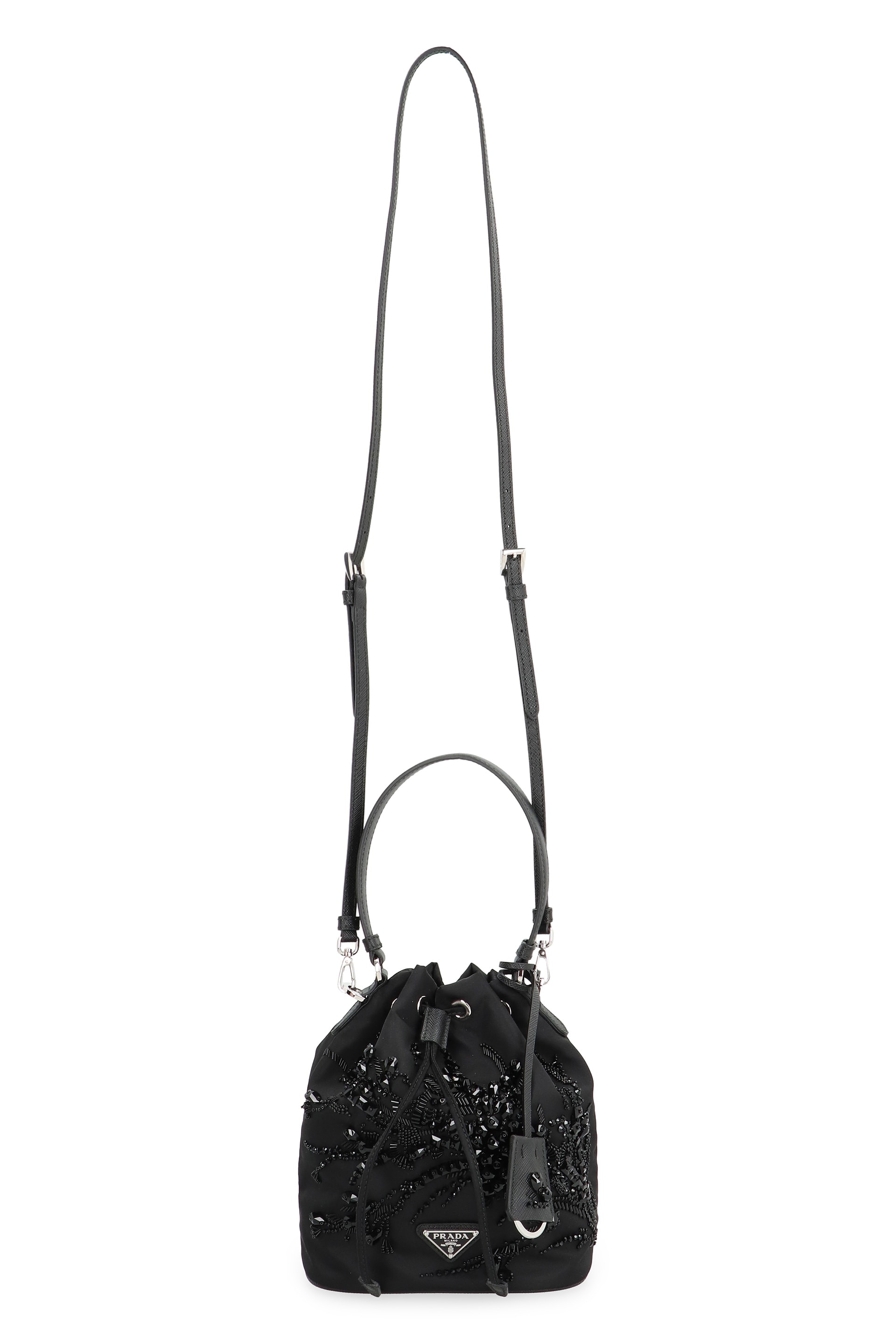 ショルダーバッグ・ポシェット Prada Black Re-Nylon Bucket Bag Prada Re-Nylon Bucket Bag | Saks Fifth Avenue