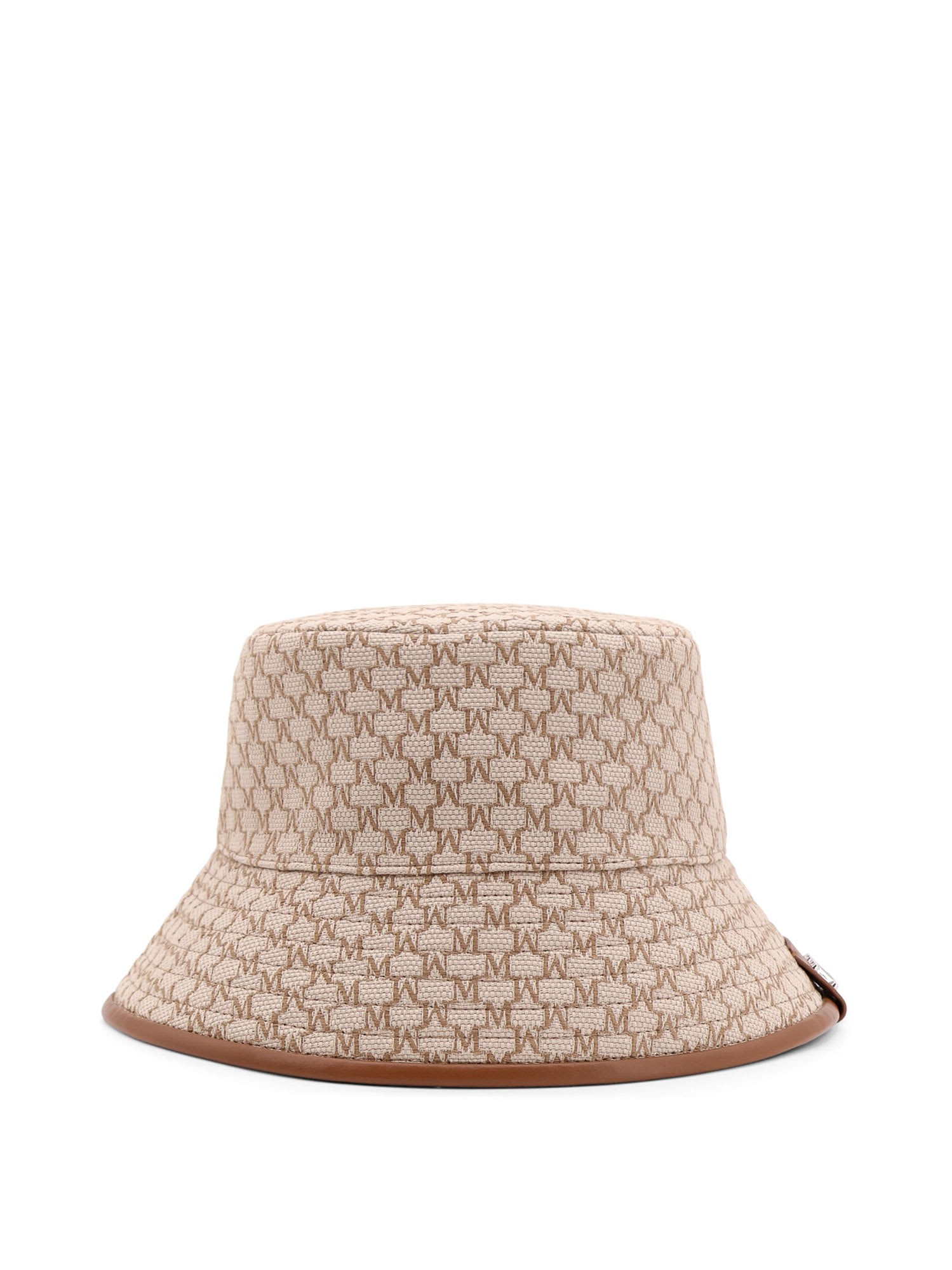ハット MAX MARA Loretta cotton bucket hat with allover logo Marrone Loretta cotton bucket hat with allover logo MAX MARA