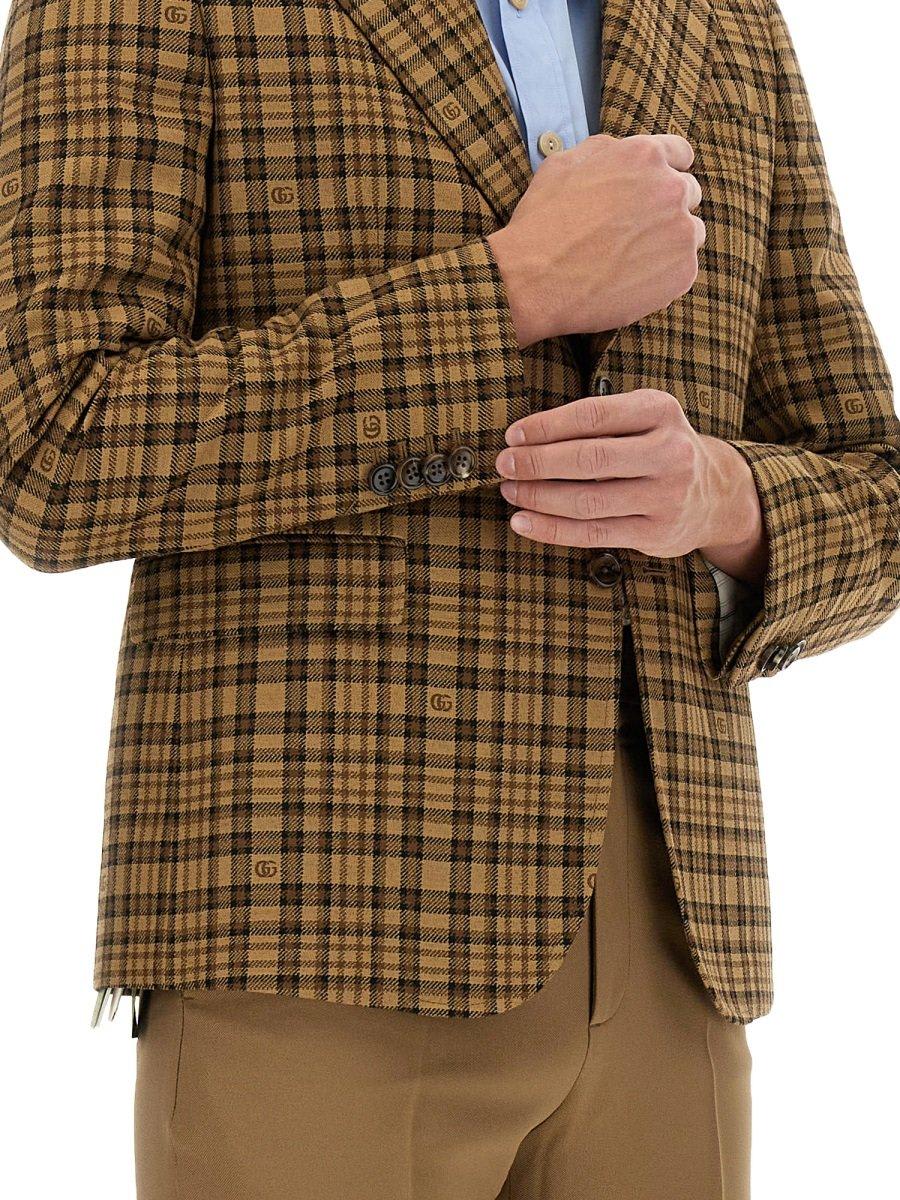 【送料&関税込】Gucci Checkered Button-up Jacket Gucci Checkered Button-up Jacket | italist