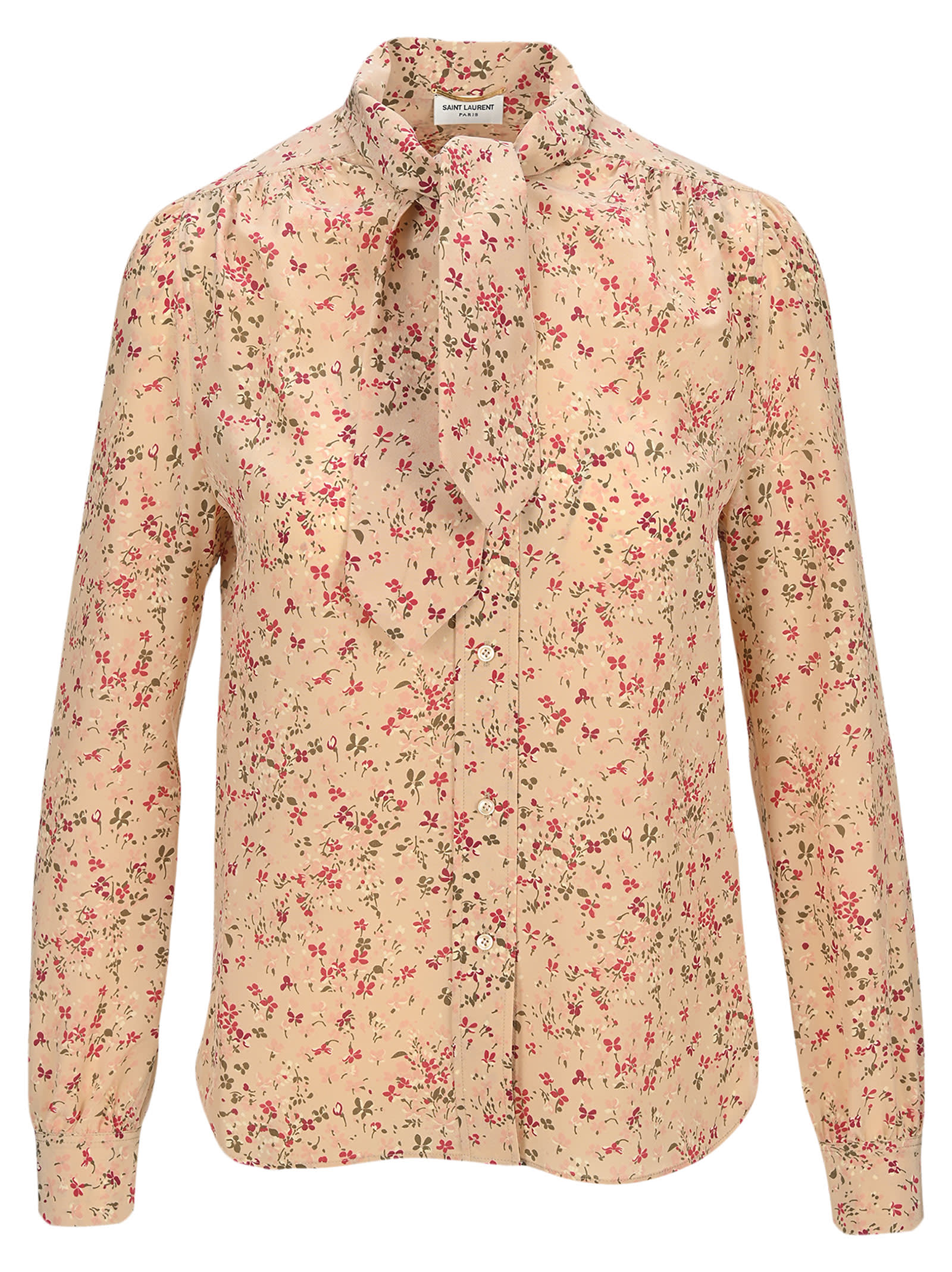 saint laurent floral blouse