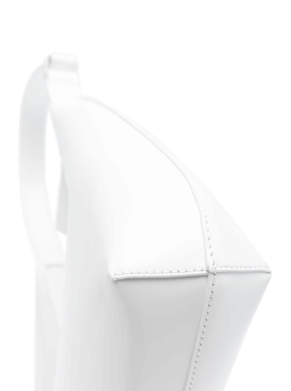 Tilda Pochette White Semi Patent Leather - BY FAR