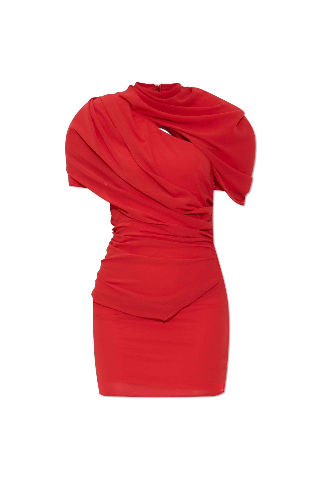Jacquemus ジャックムス Halter V-neck Dress レッド Jacquemus Pasadena Halterneck Midi Dress In Red | ModeSens
