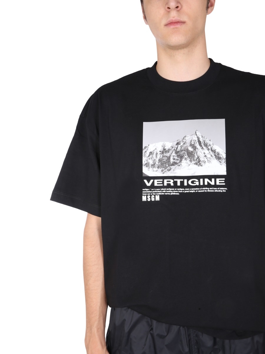 Tシャツ・カットソー MSGM FW21 T-SHIRT WITH VERTIGO PRINT (3140MM180_21759899) MSGM T-shirt With Vertigo Print | italist